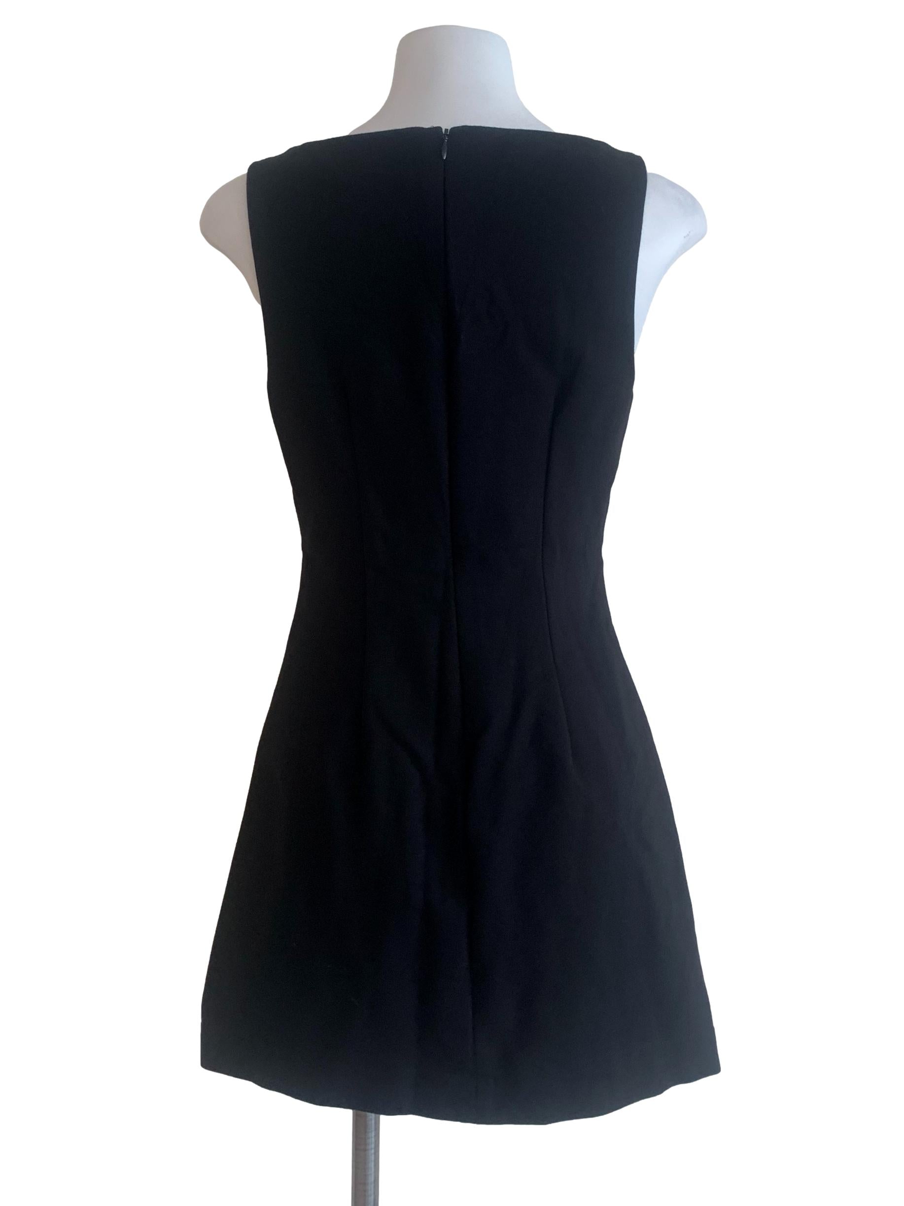 Ink Black A-Line Dress