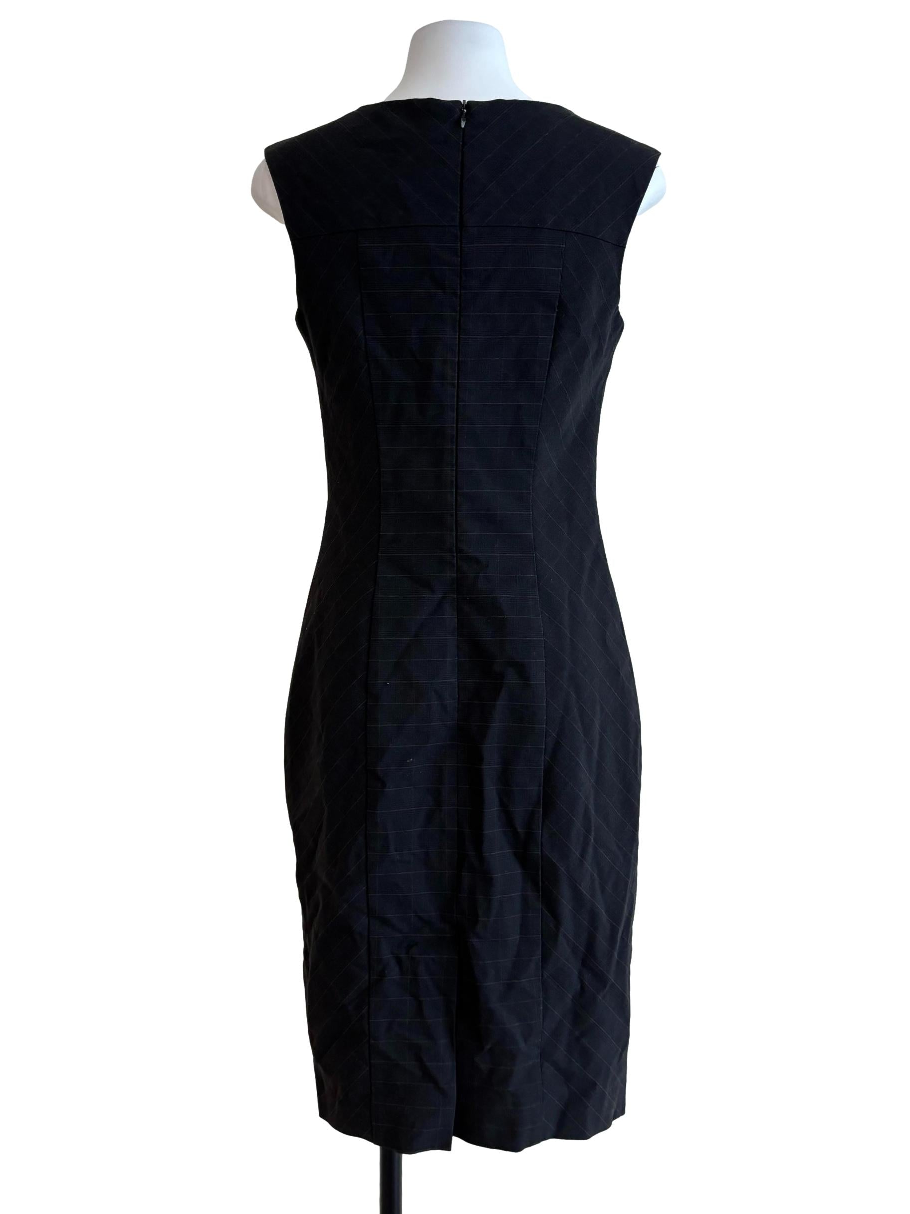 Onyx Black Sleeveless Pencil Dress