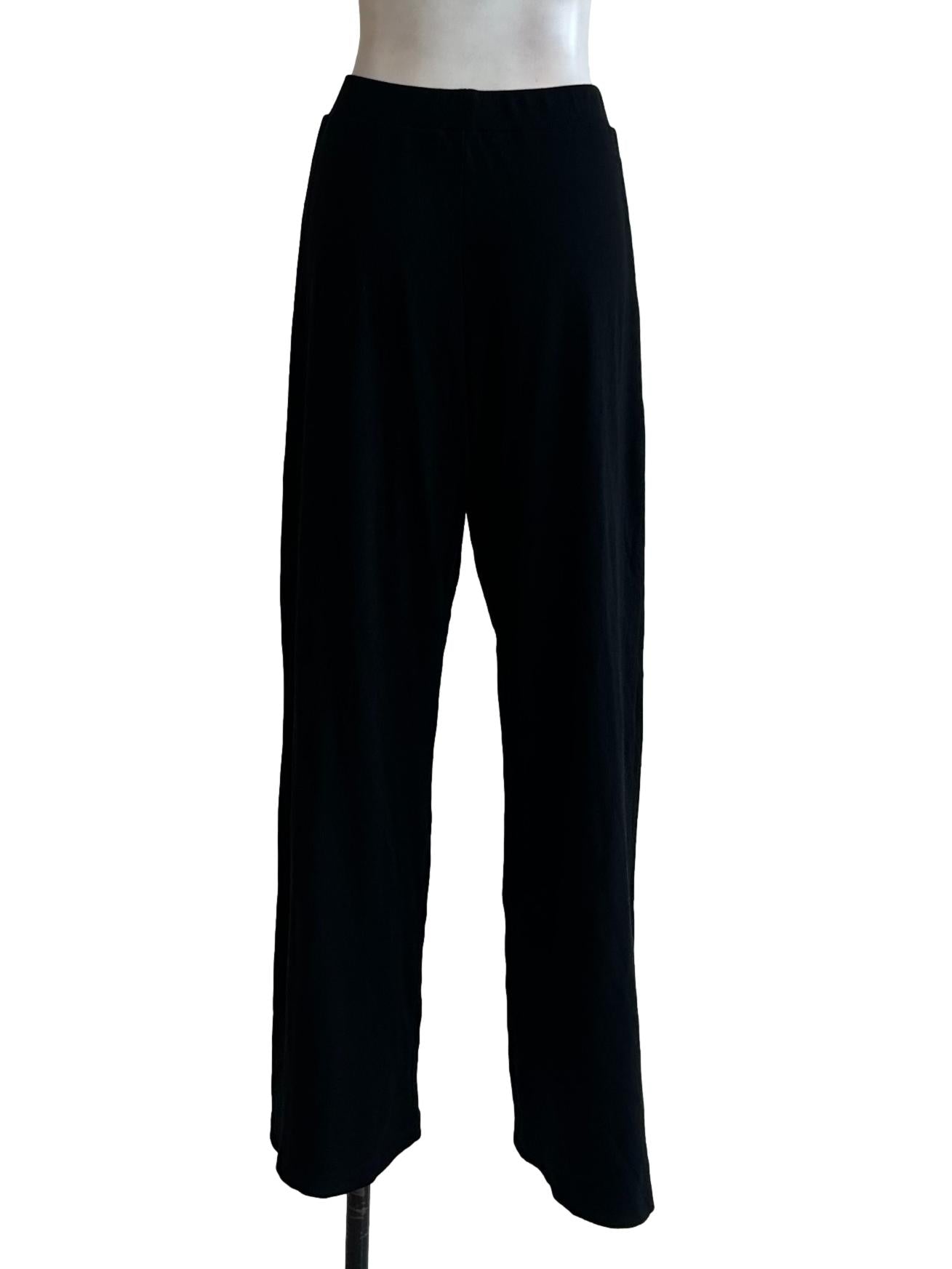 Jade Black Ribbed Pant