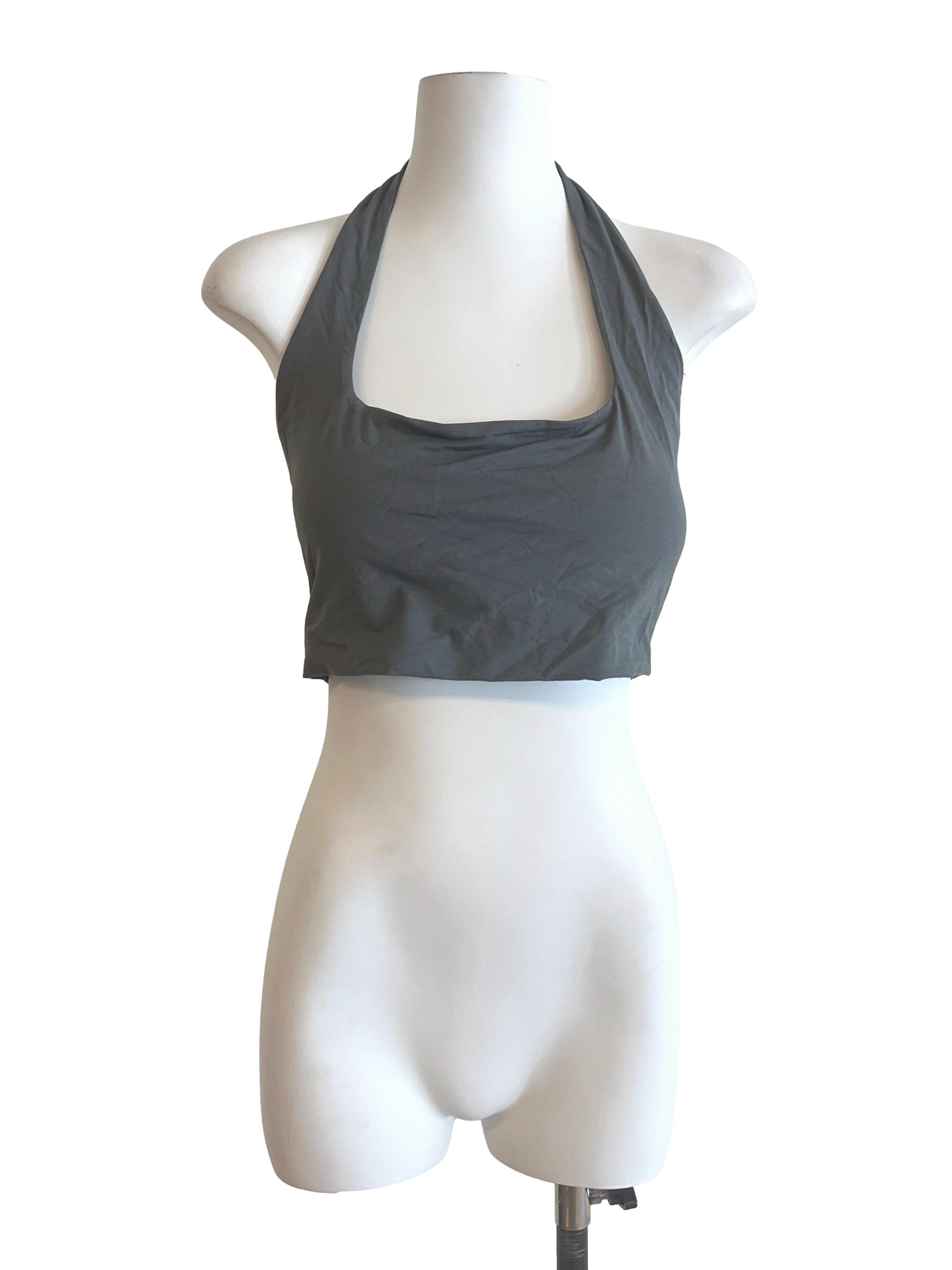 Sage Green Halter Strap Top