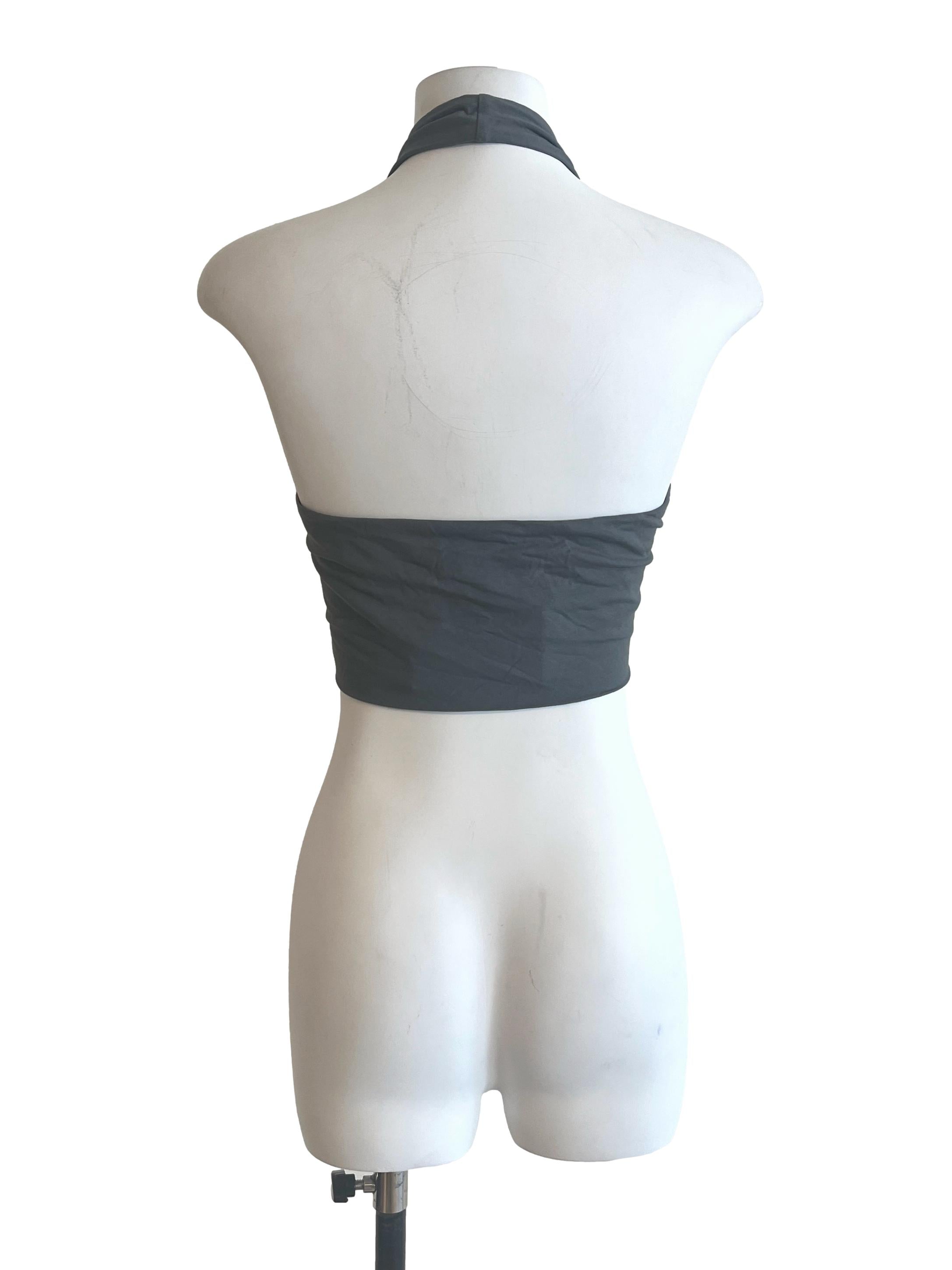 Sage Green Halter Strap Top