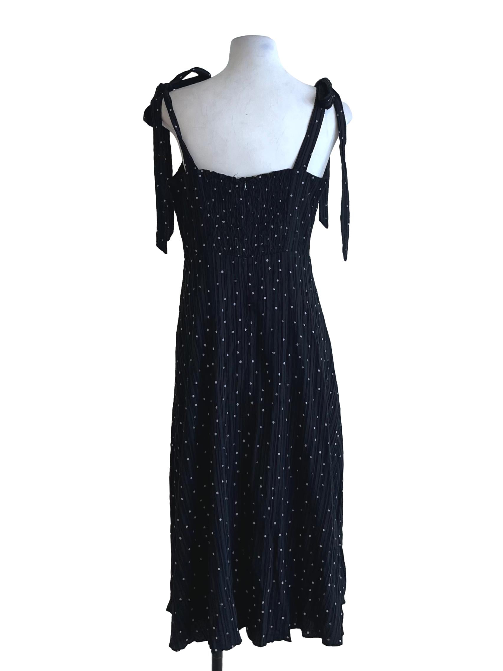 Black Polka Dot A-Line Dress LB