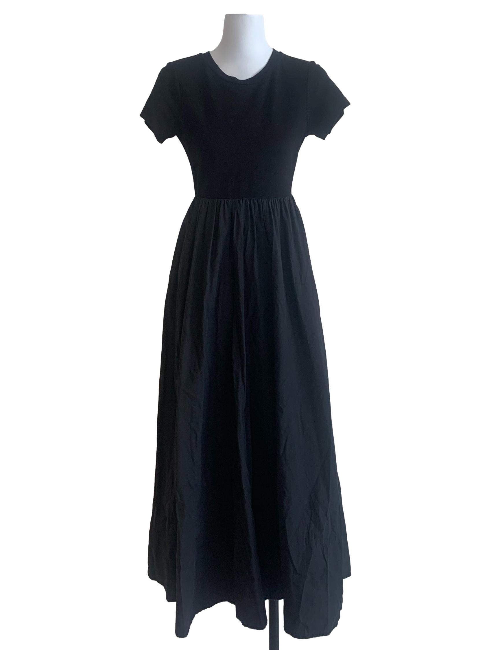 Ebony Black Drop Waist Dress