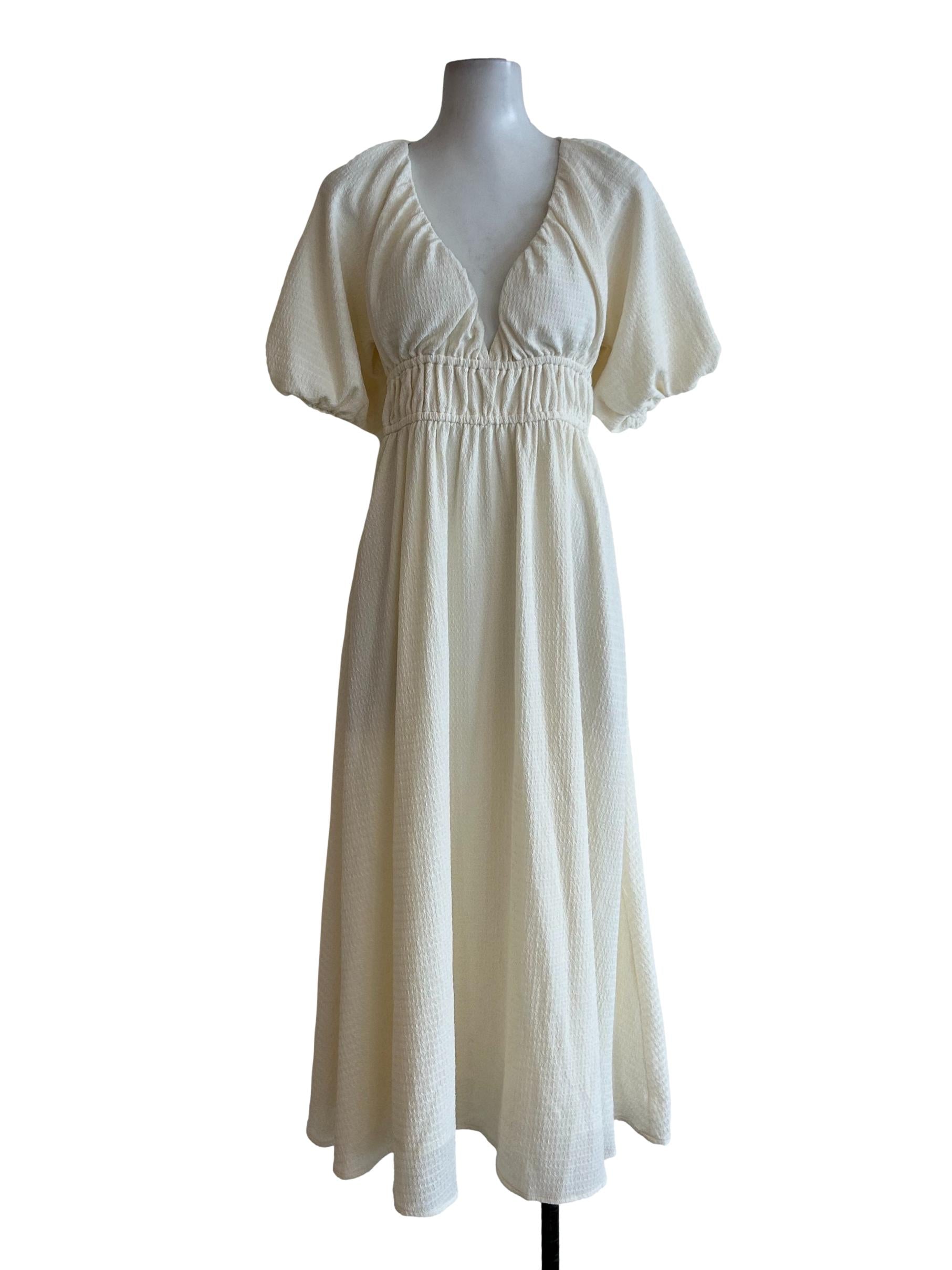 Cream Textured Sundress