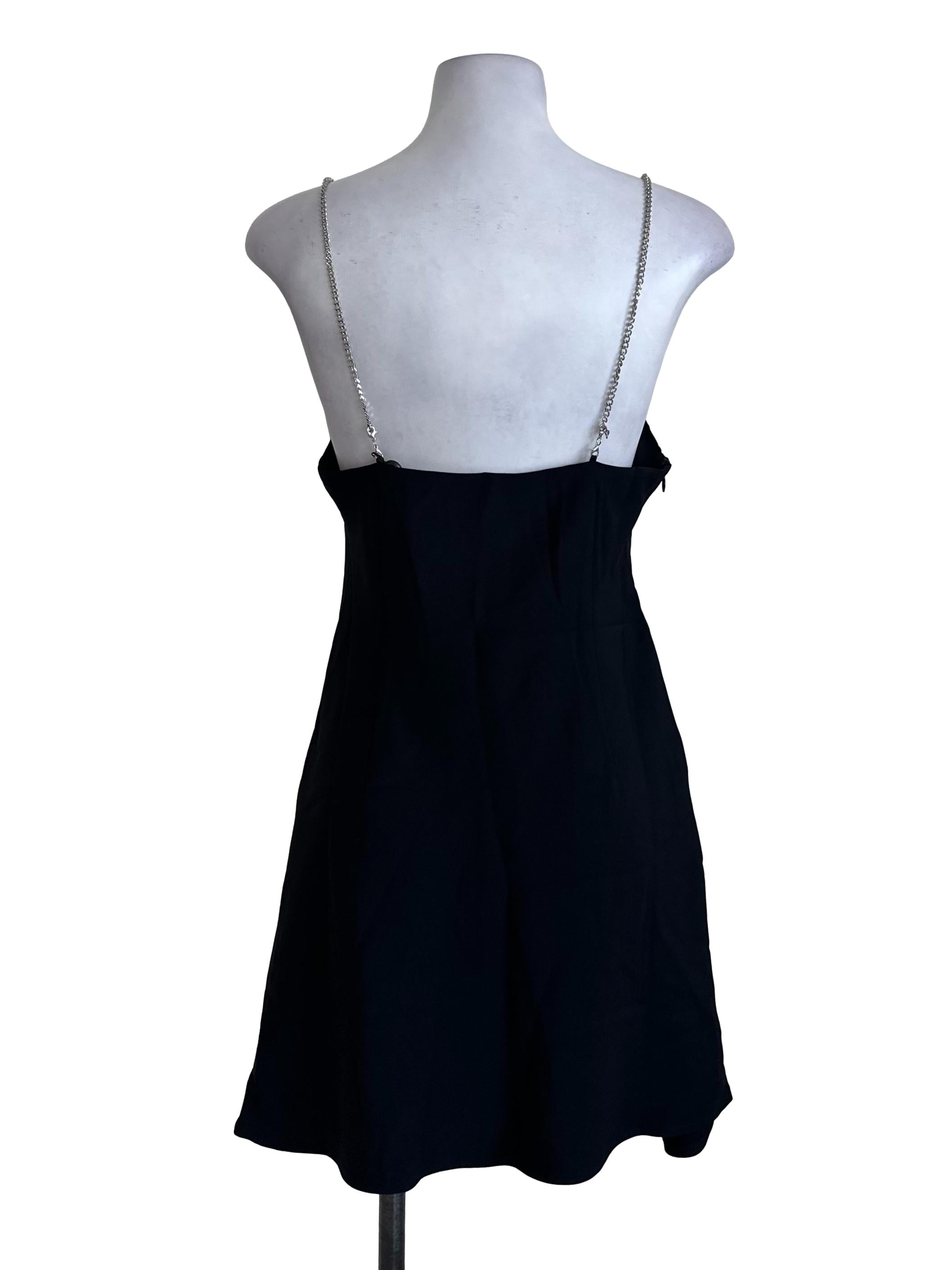 Black Chain Strap Dress