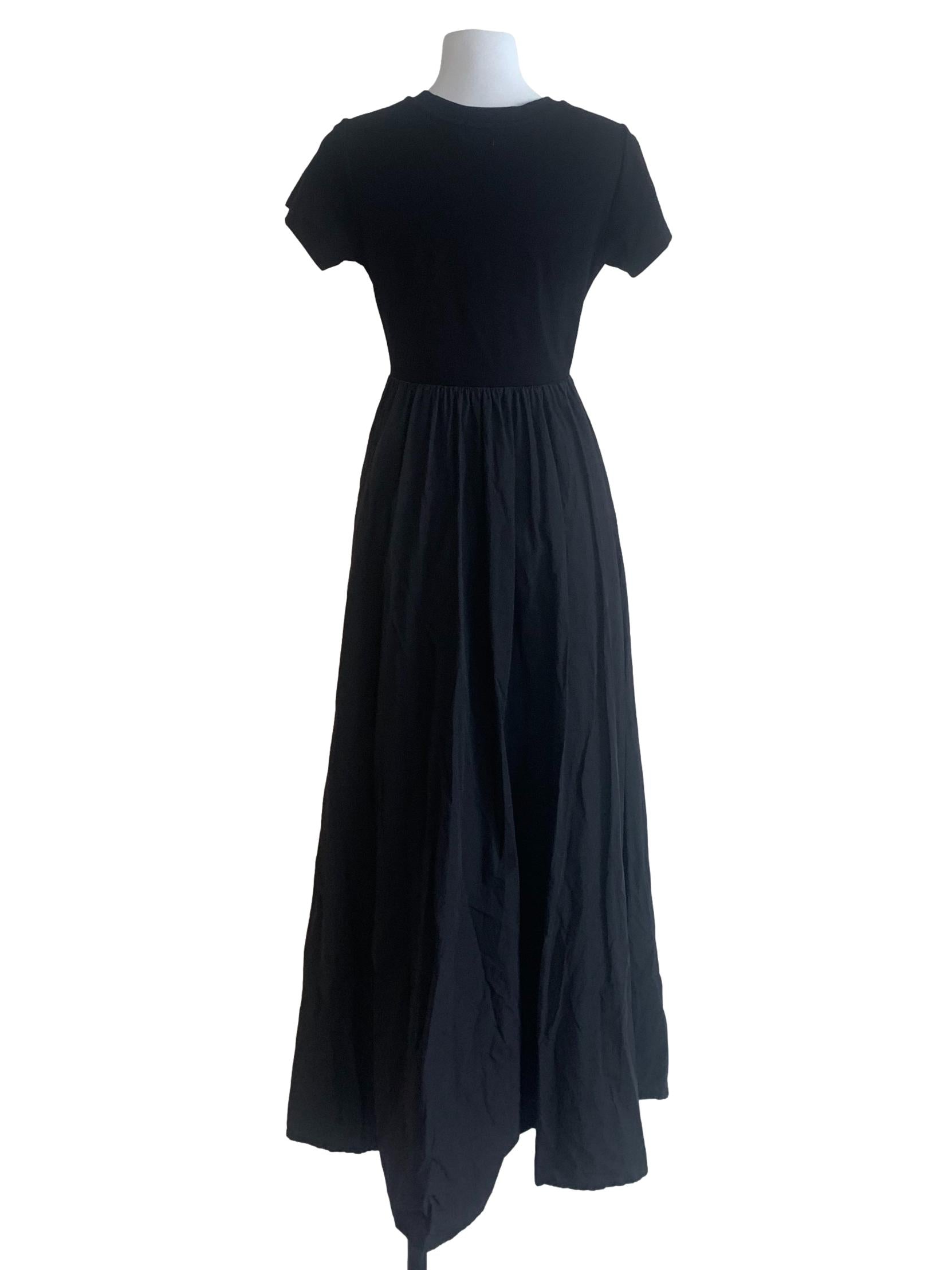 Ebony Black Drop Waist Dress