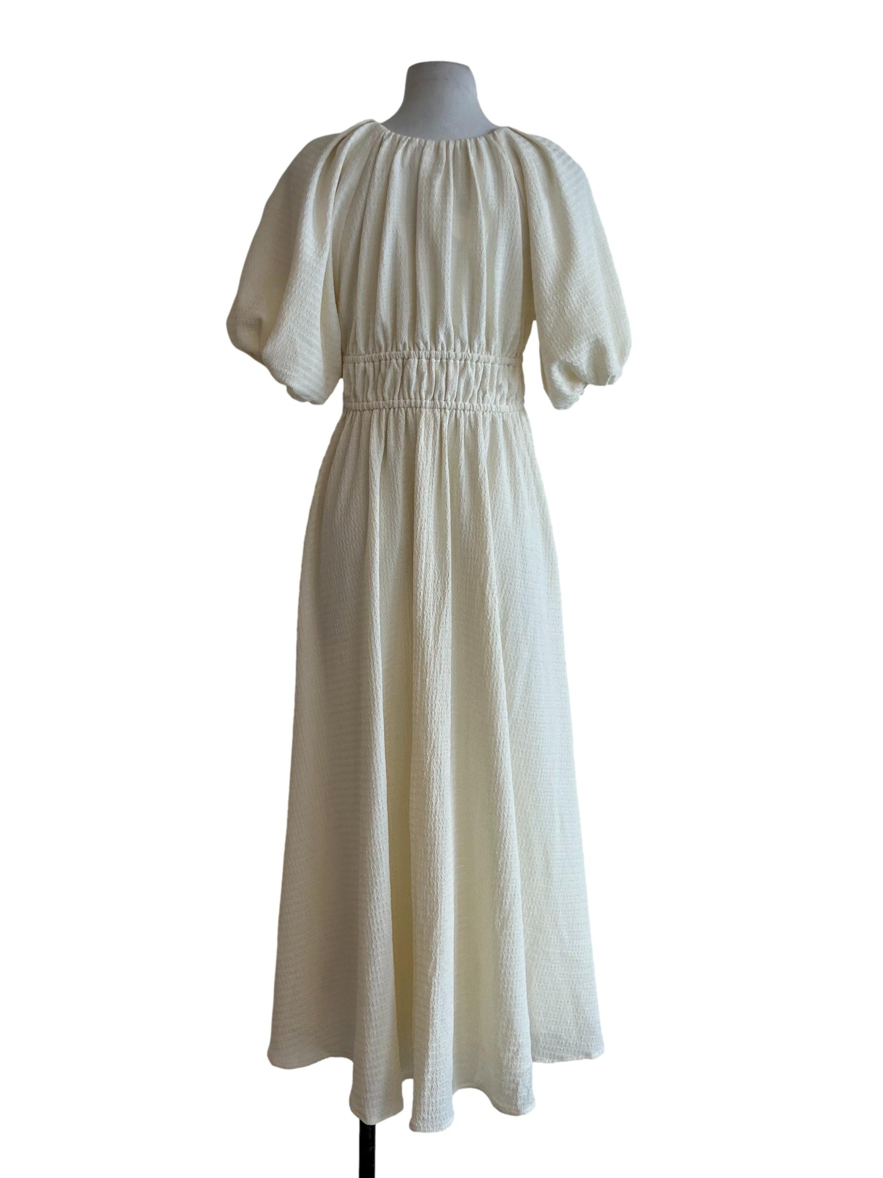 Cream Textured Sundress