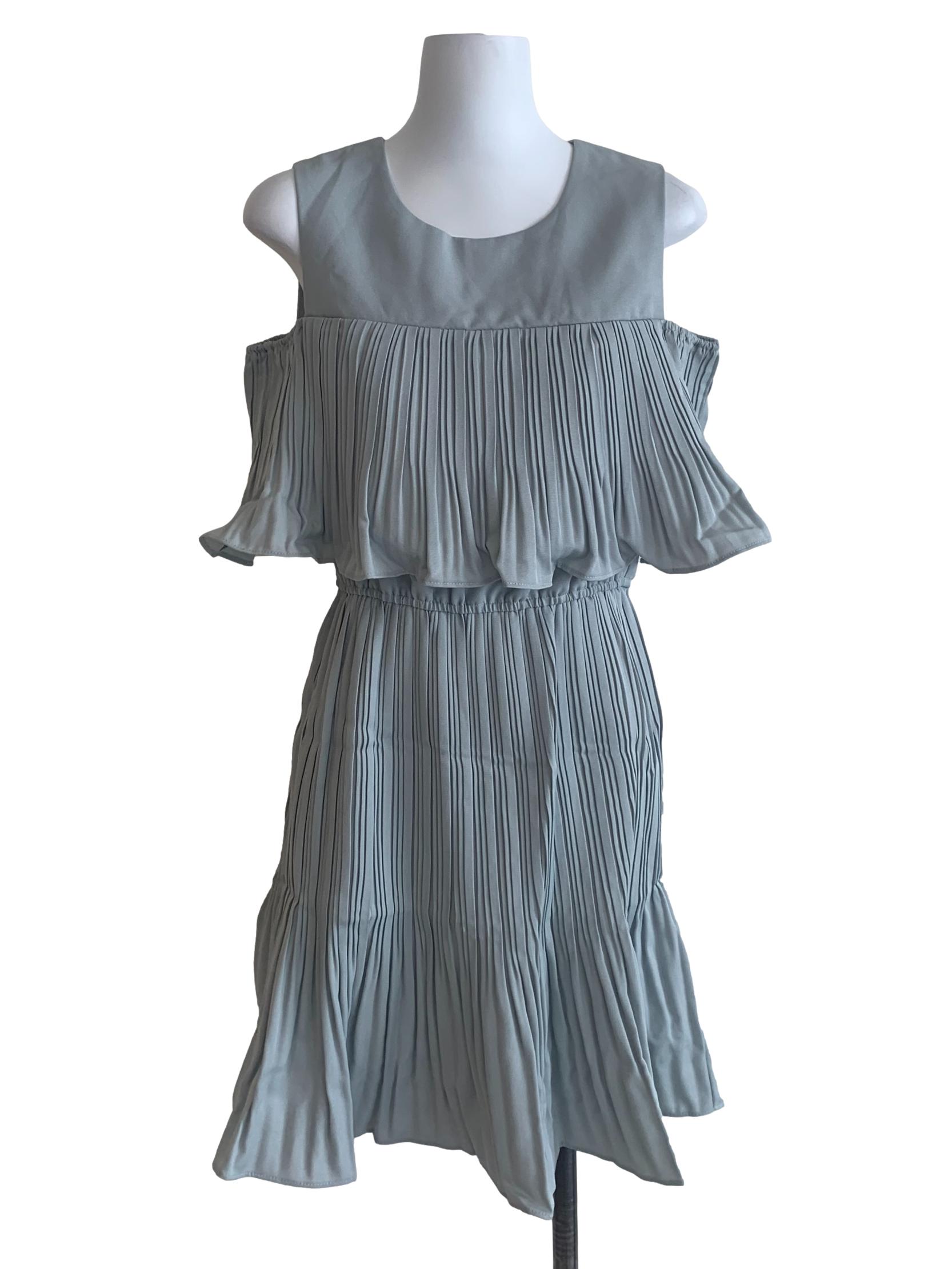 Stone Blue Peplum Dress