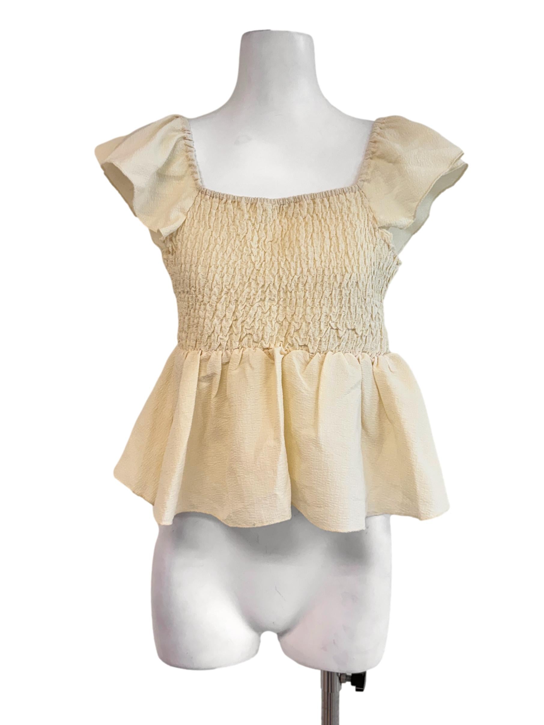 Yellow Ruched Top