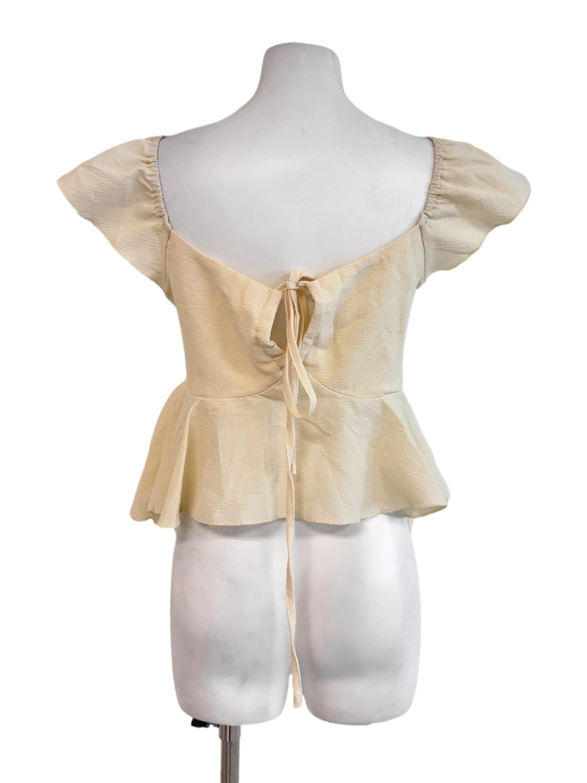 Yellow Ruched Top