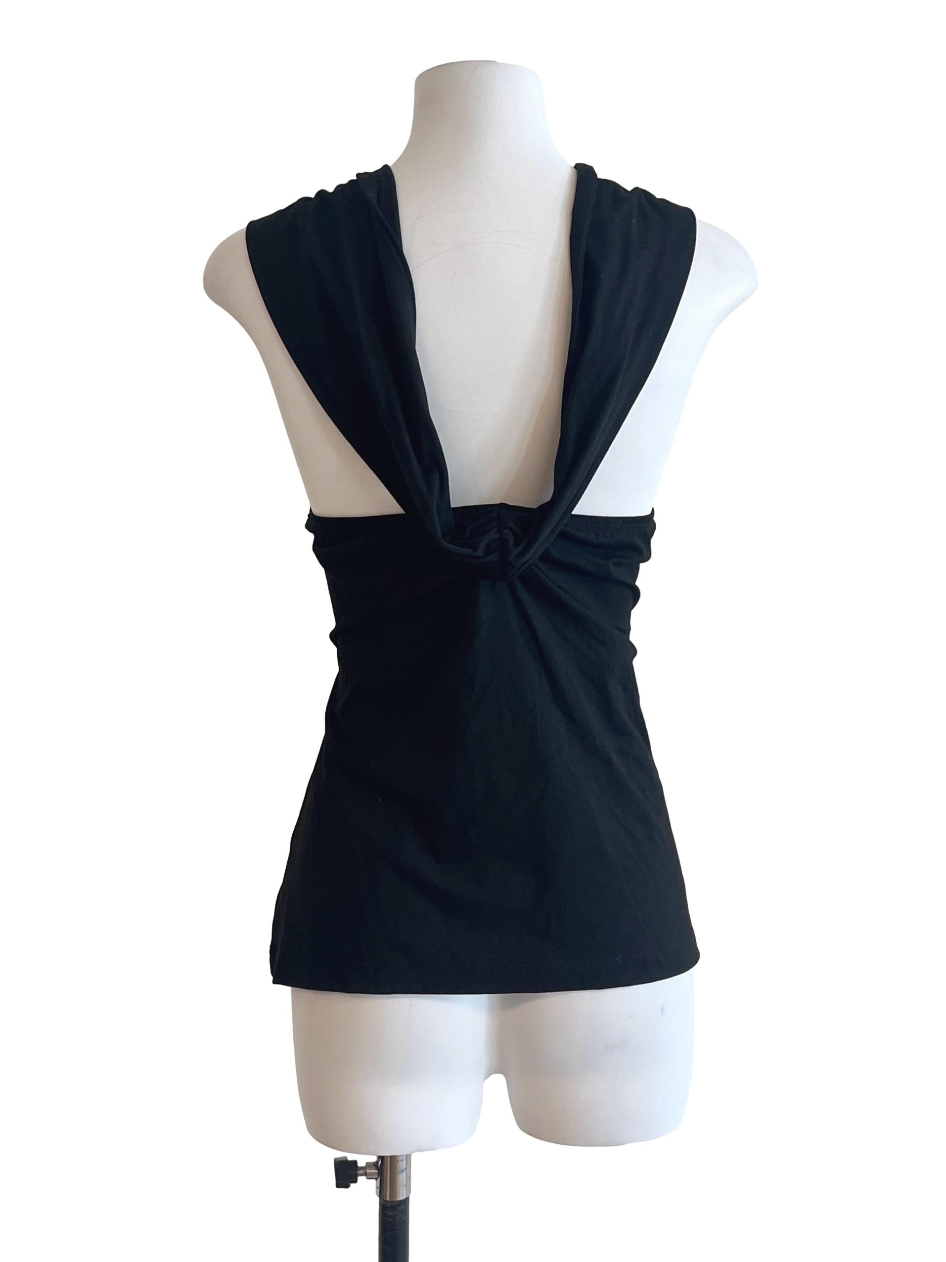 Onyx Black Halter Strap Top LB