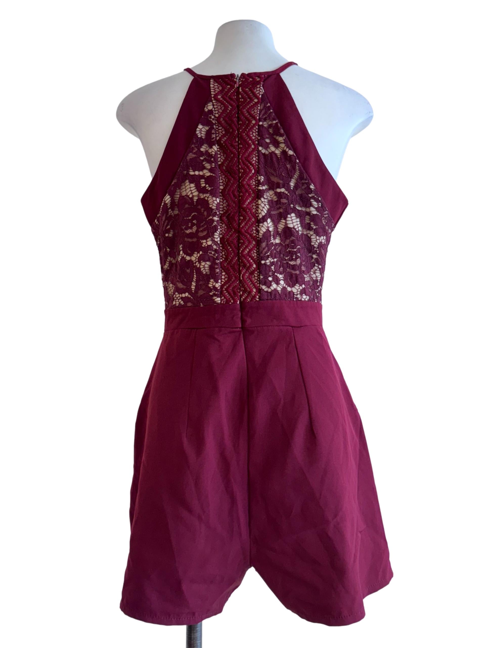 Ruby Red Sleeveless Rompers