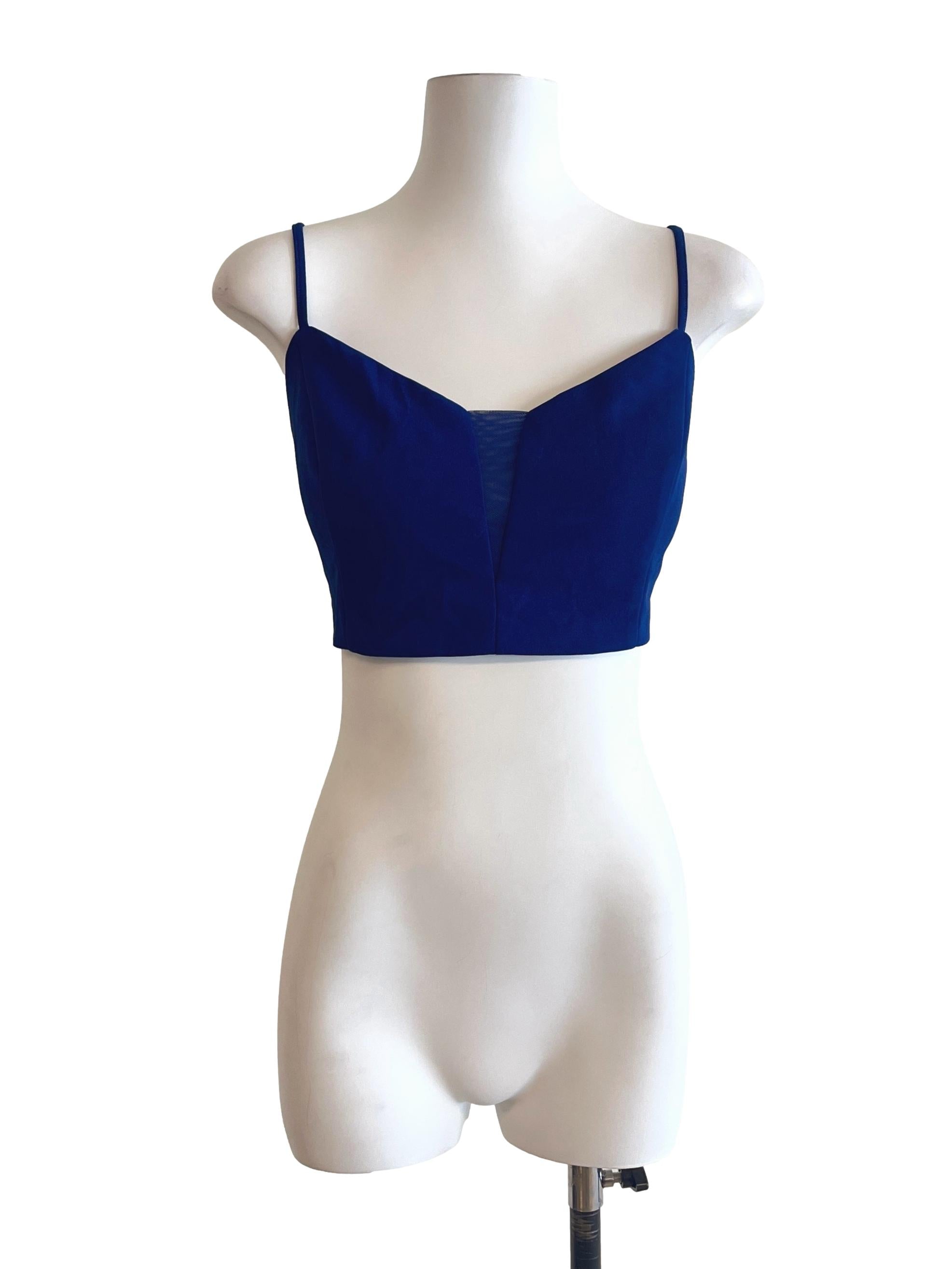 Navy Blue Spaghetti Sleeveless Top