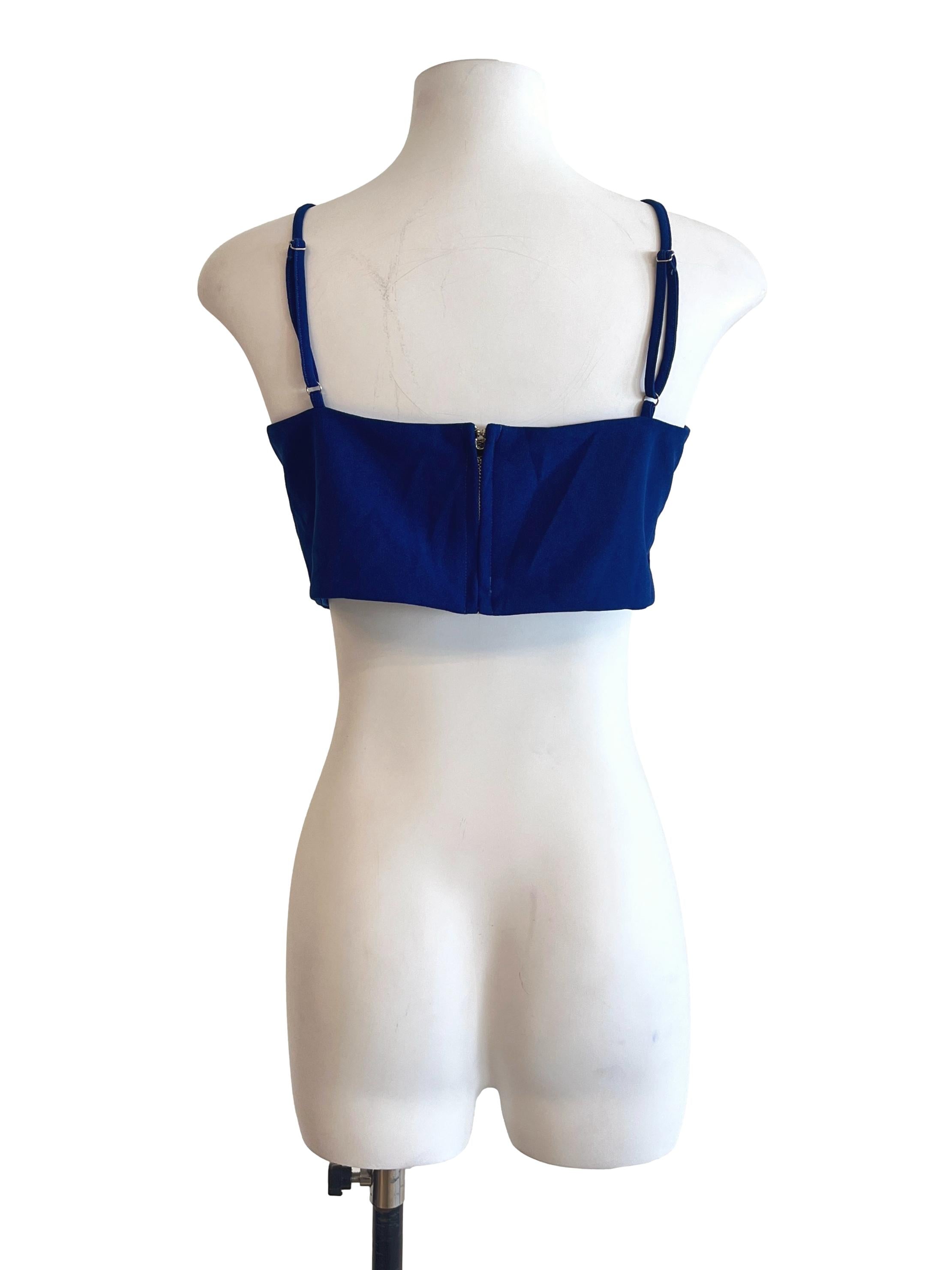 Navy Blue Spaghetti Sleeveless Top