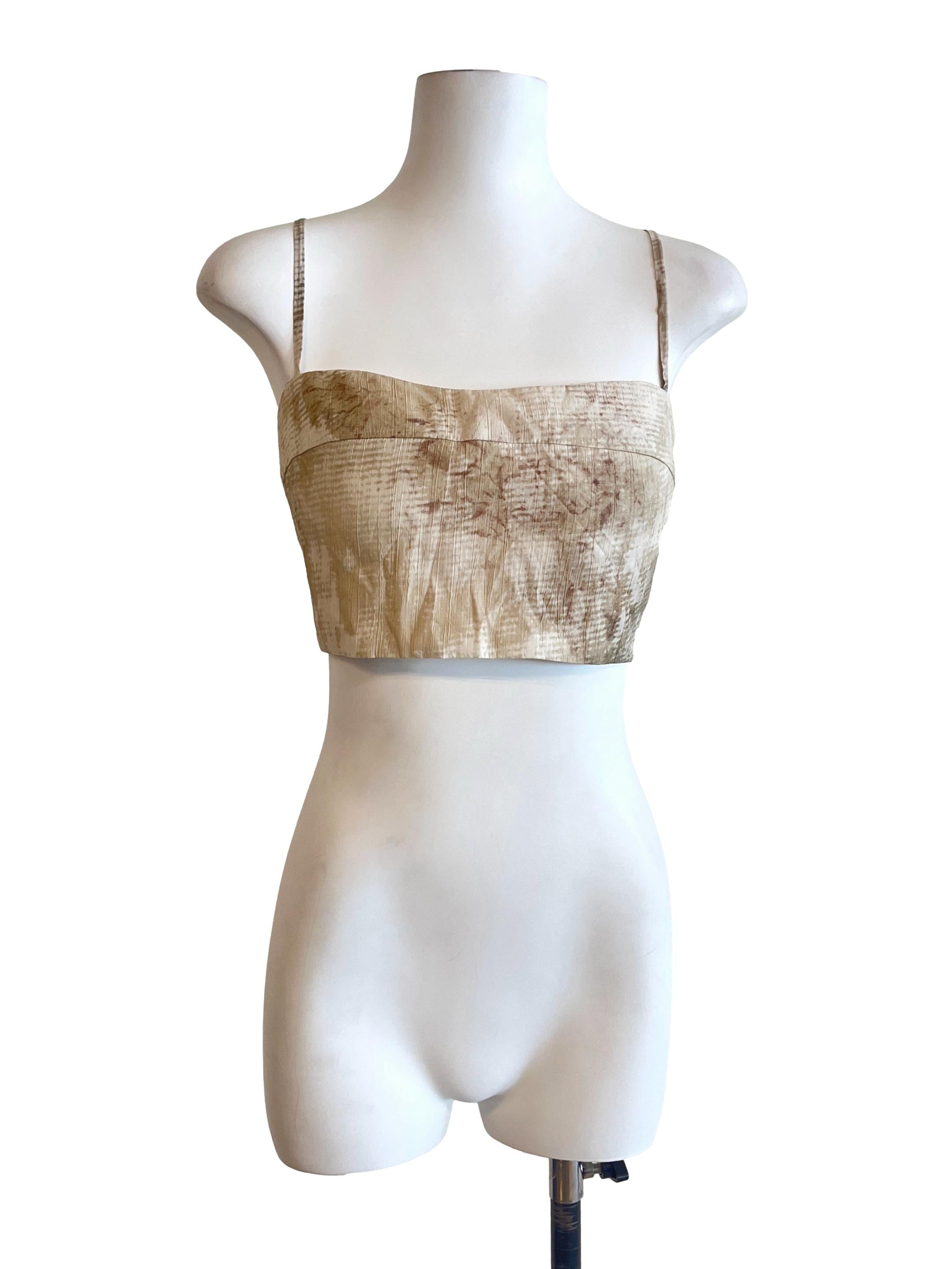 Tortilla Brown Square Halter Strap Top LB