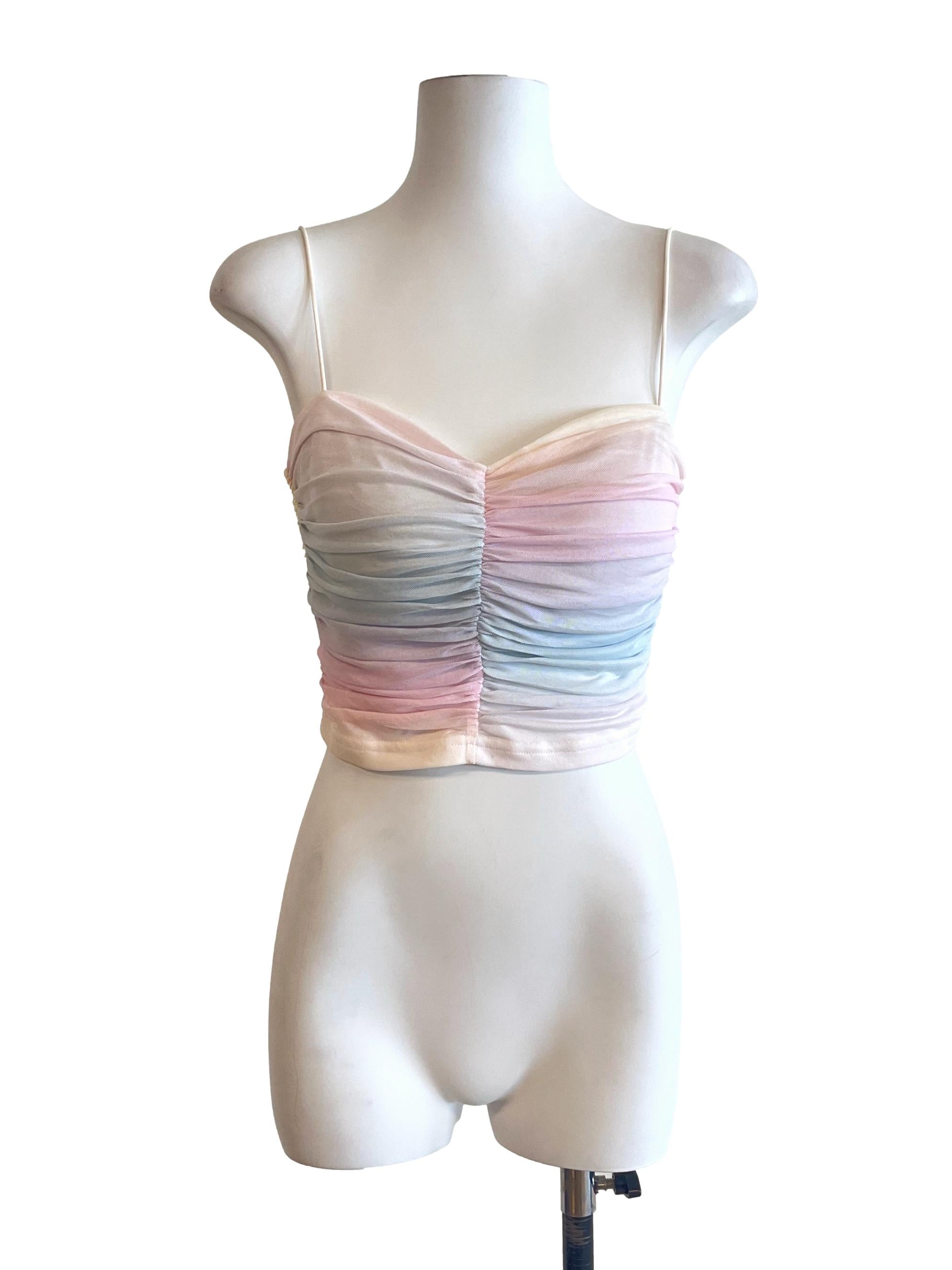 Cotton Candy Pink Spaghetti Strap Top