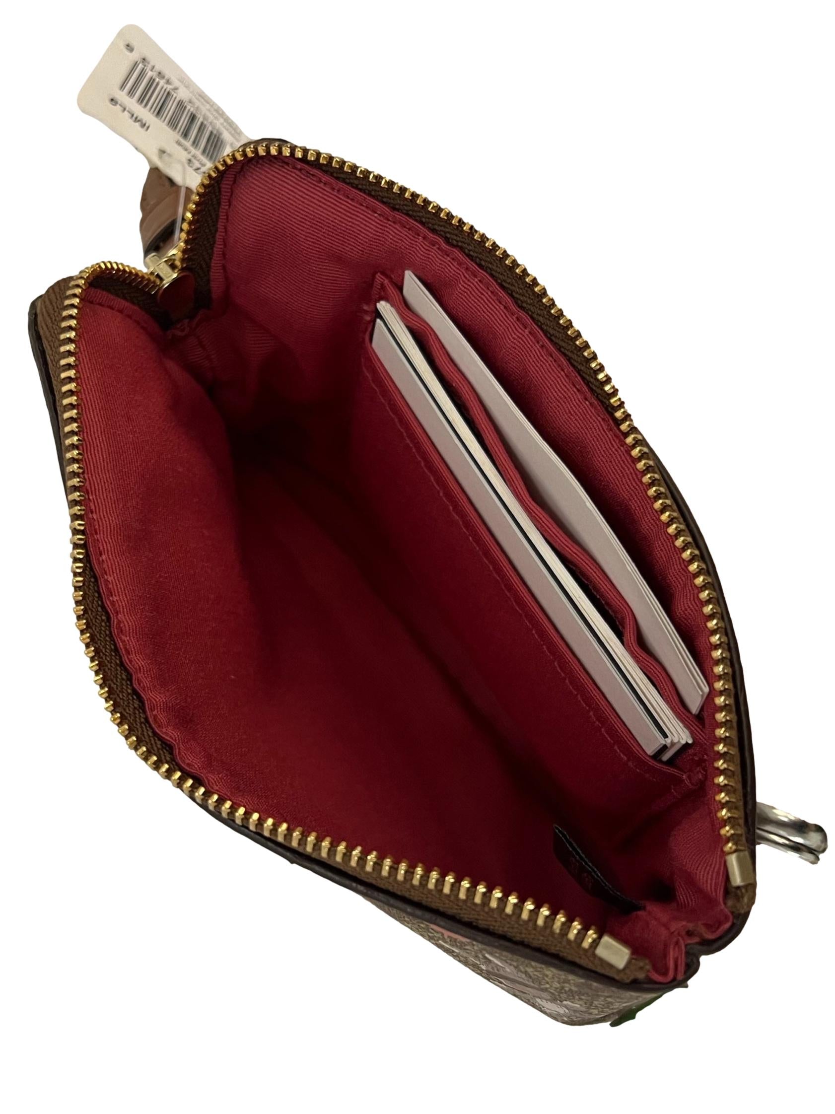 Brown Monogram With Prints Corner Wristlet CSN