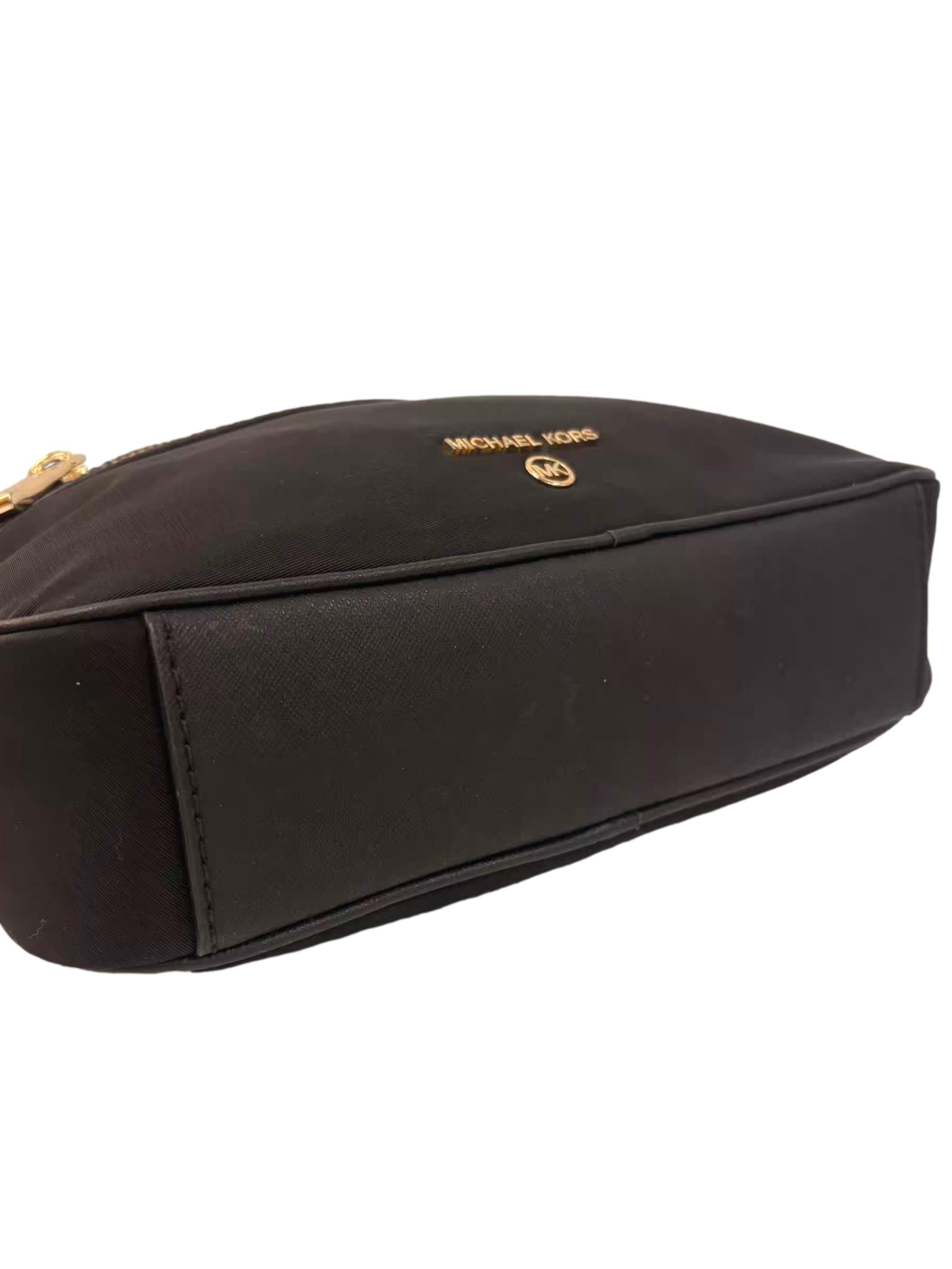 Black Nylon Large Gabardine Crossbody Bag CSN