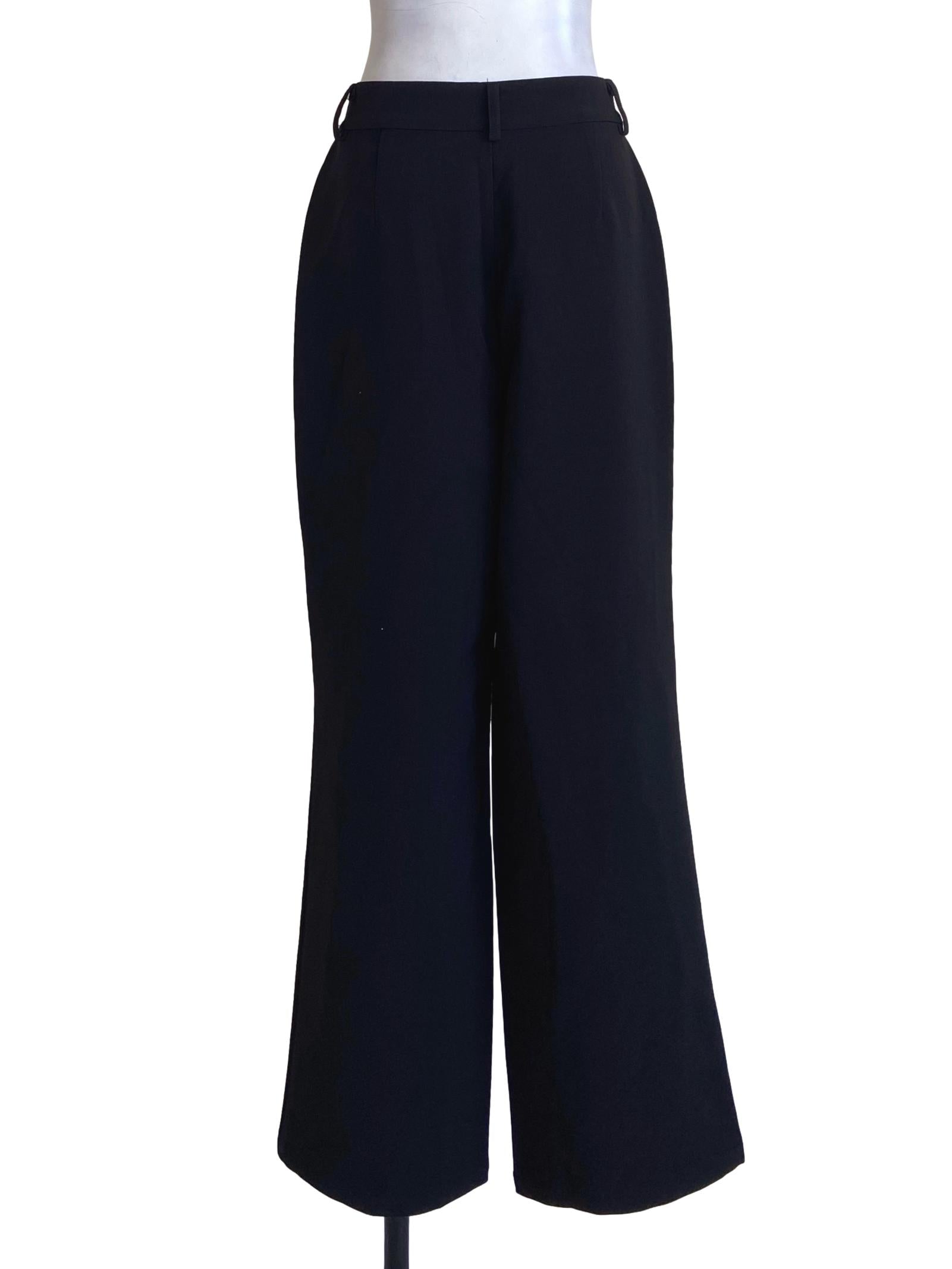 Black Twill Formal Pants YHF