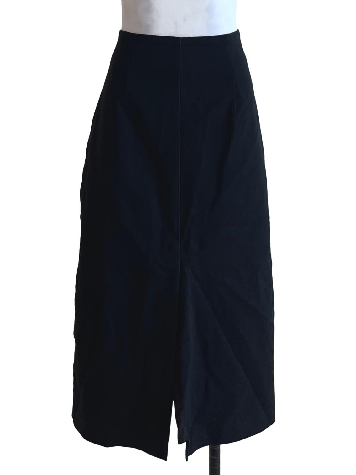 Black High-Waisted A-Line Skirt LB