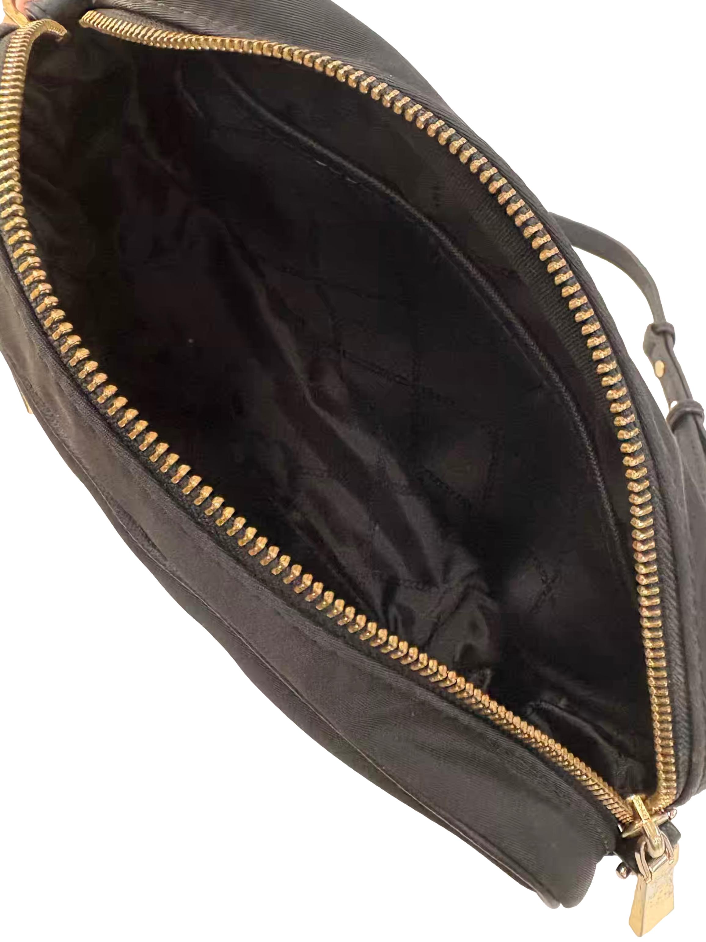 Black Nylon Large Gabardine Crossbody Bag CSN