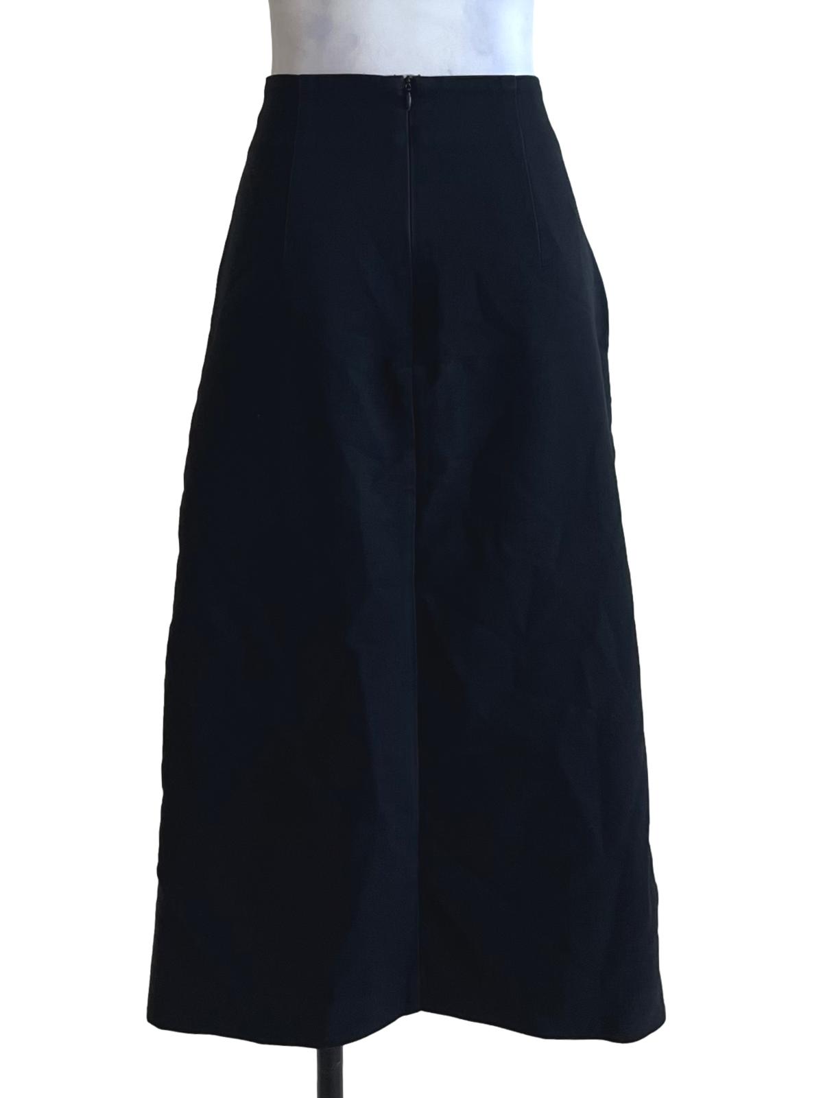 Black High-Waisted A-Line Skirt LB