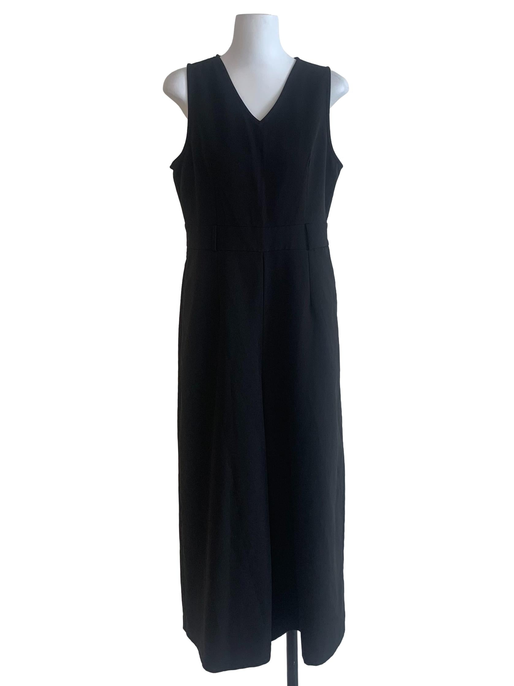 Ebony Black Cullotes Jumpuit