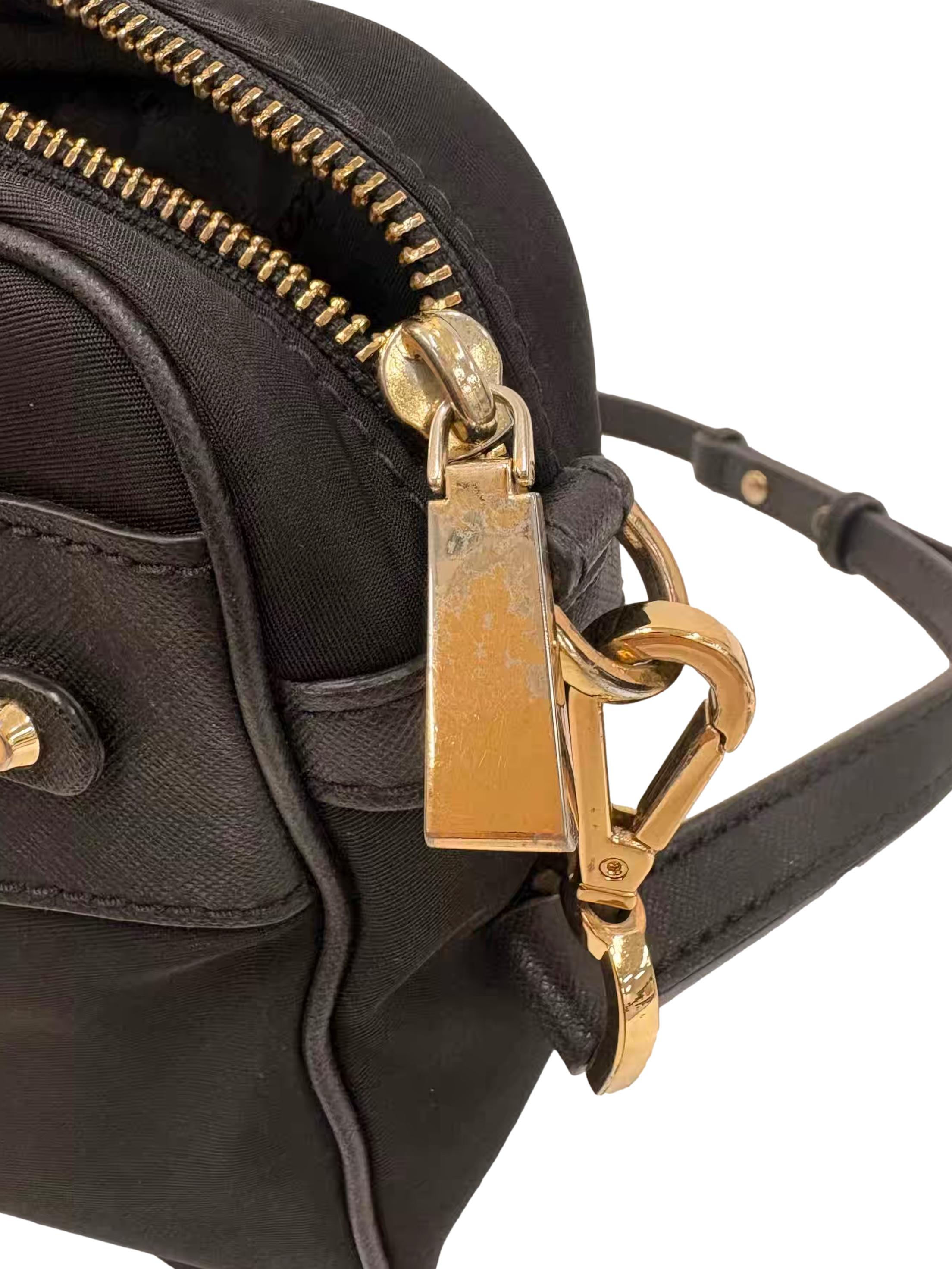 Black Nylon Large Gabardine Crossbody Bag CSN