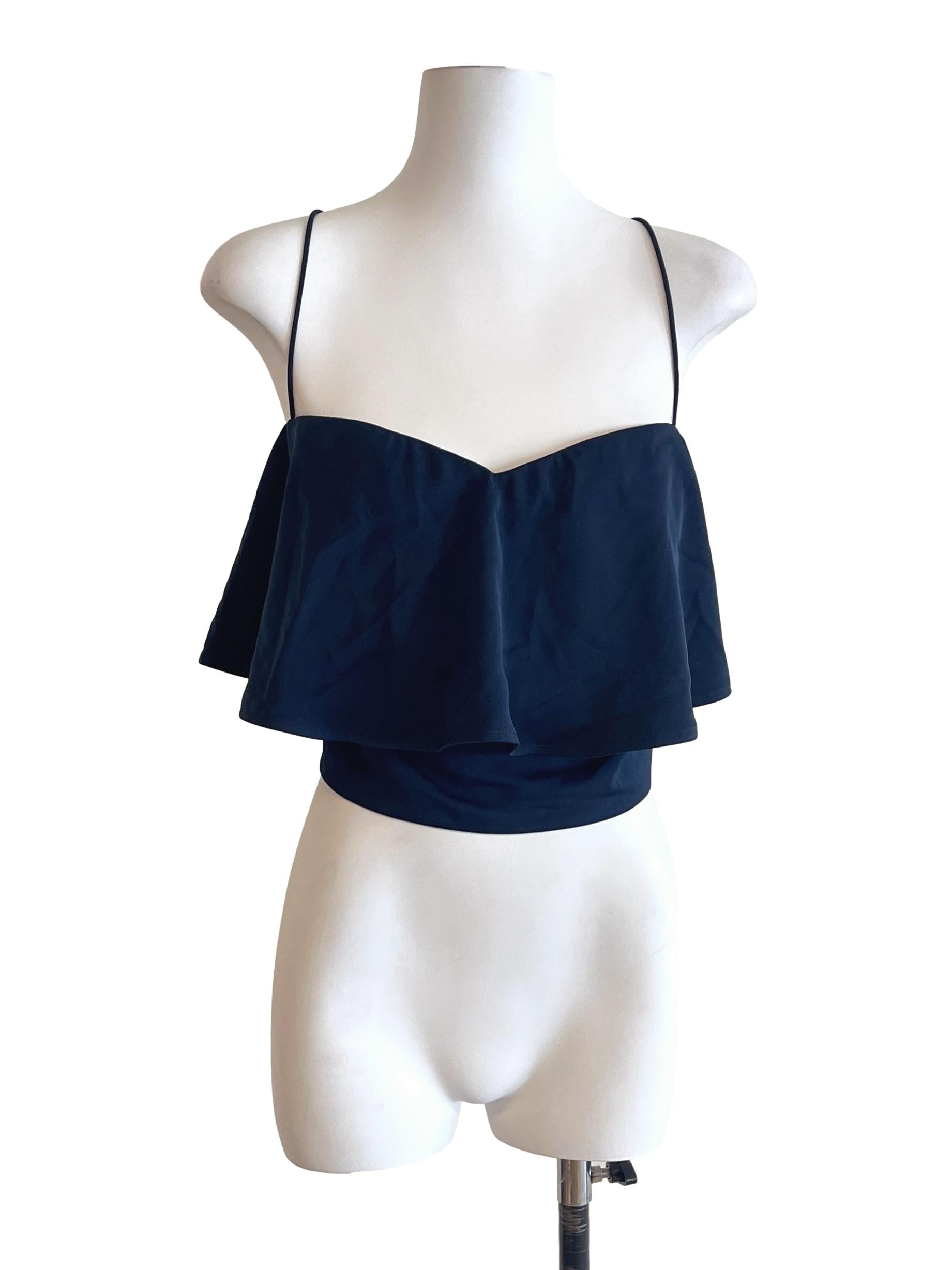 Denim Blue Spaghetti Strap Top