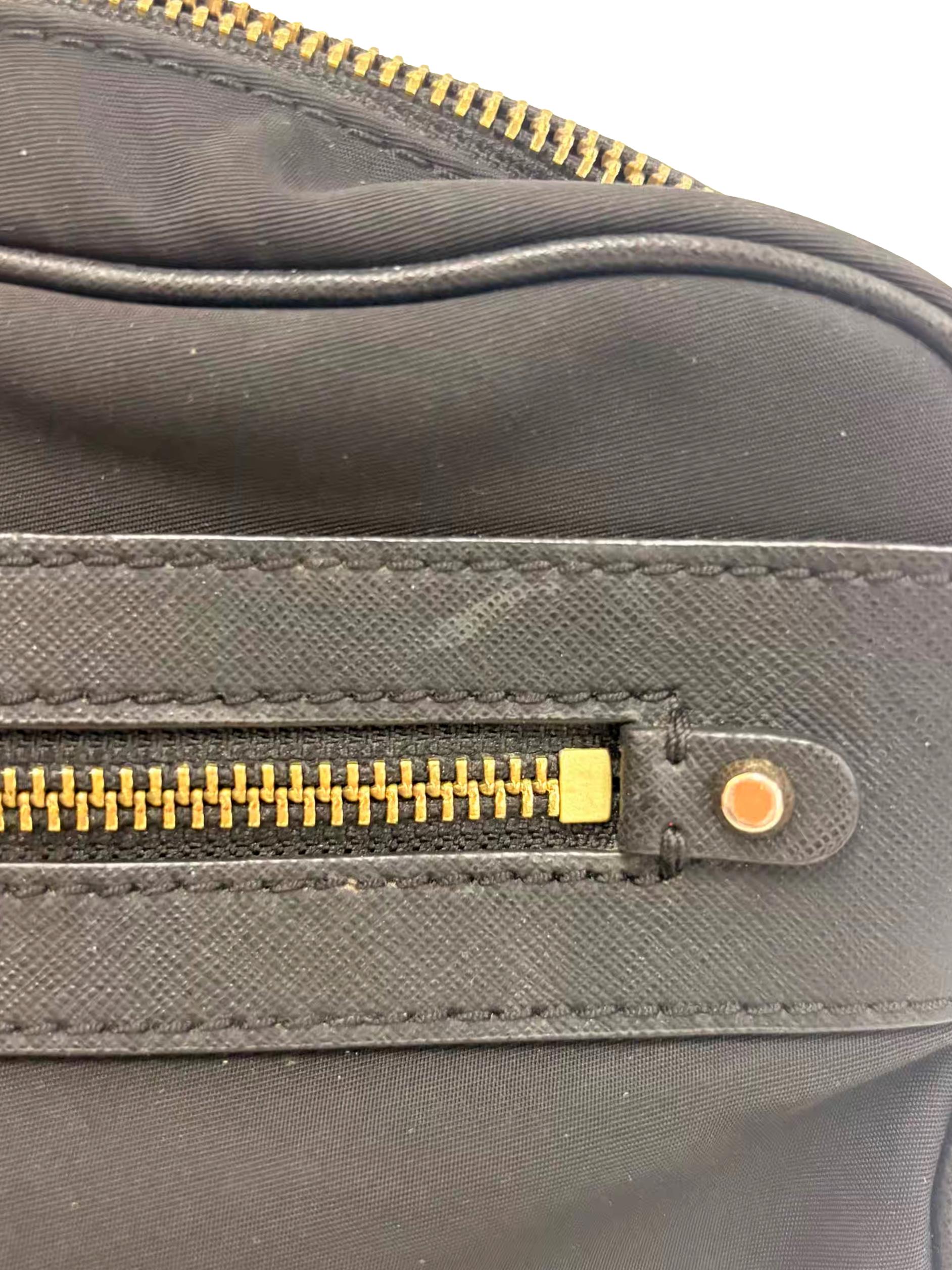 Black Nylon Large Gabardine Crossbody Bag CSN