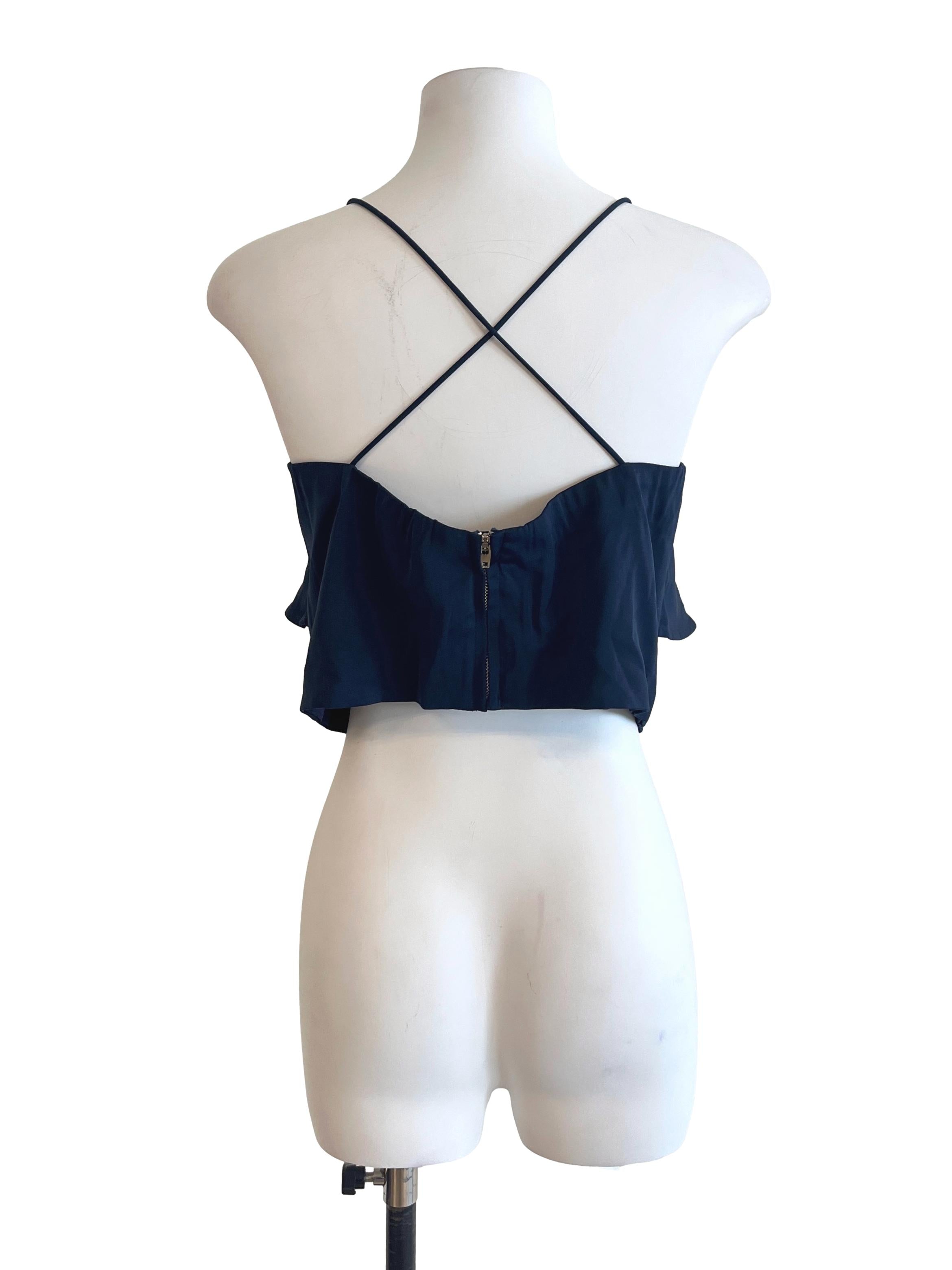 Denim Blue Spaghetti Strap Top