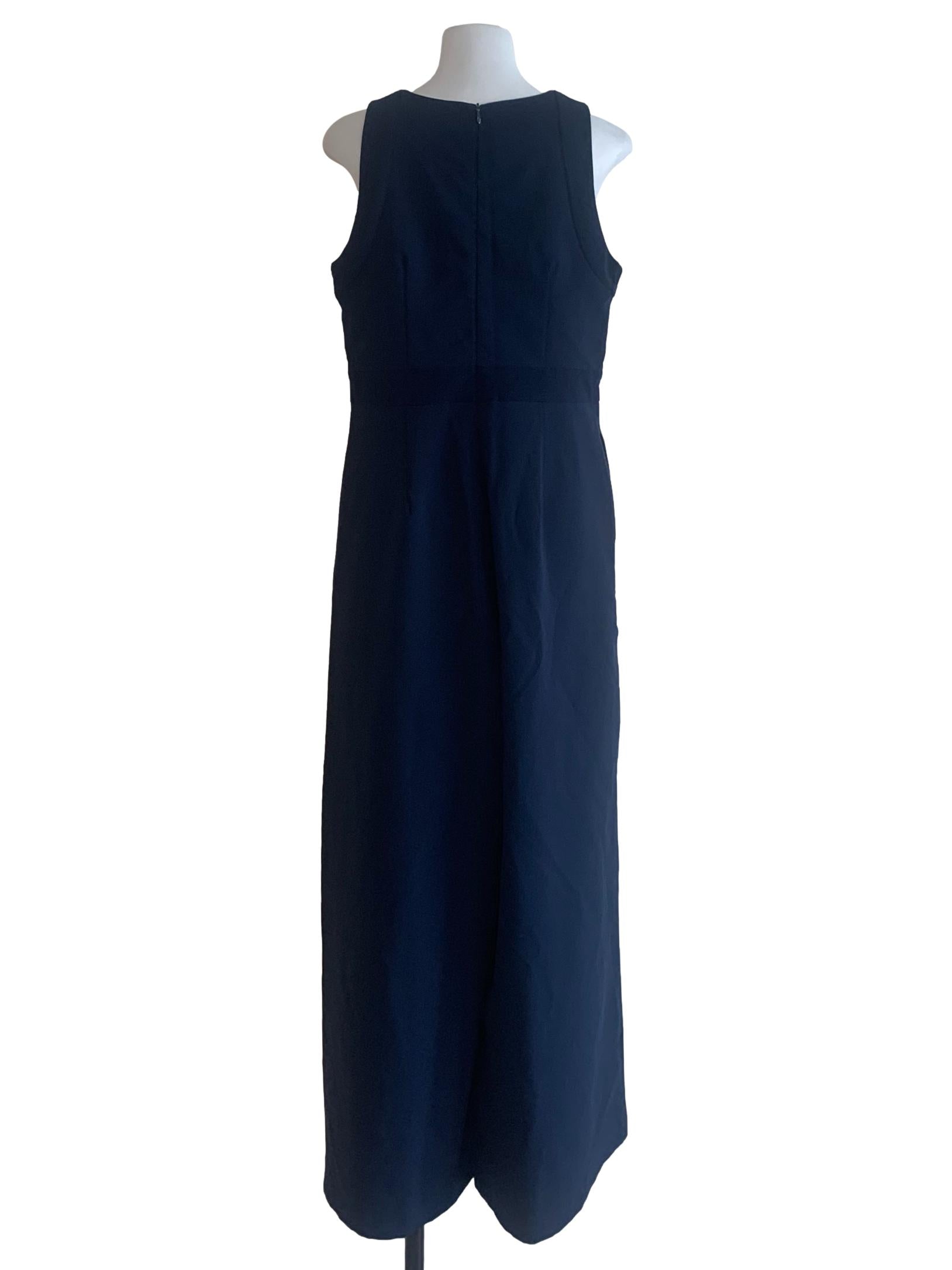 Navy Blue Culottes Jumpsuit