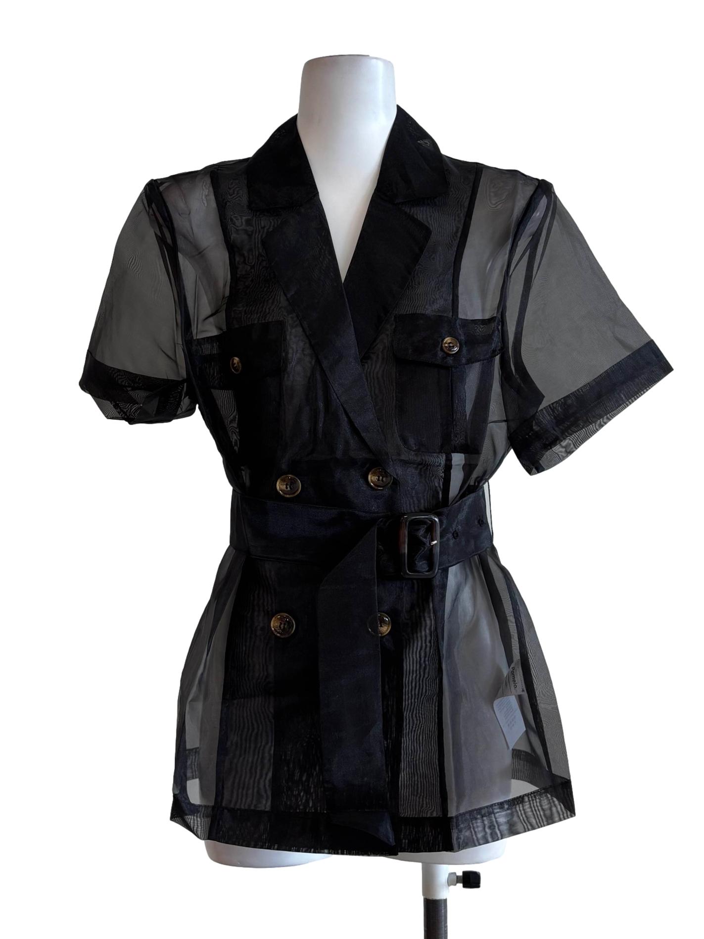 Black Sheer Blazer