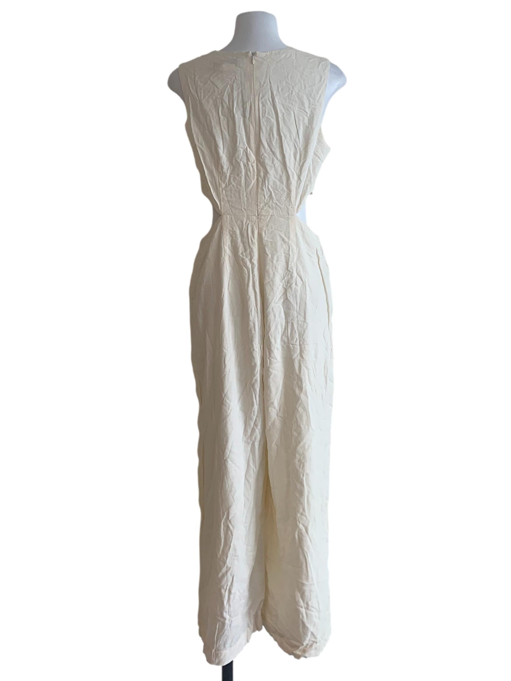 Chiffon White Wide Leg Romper