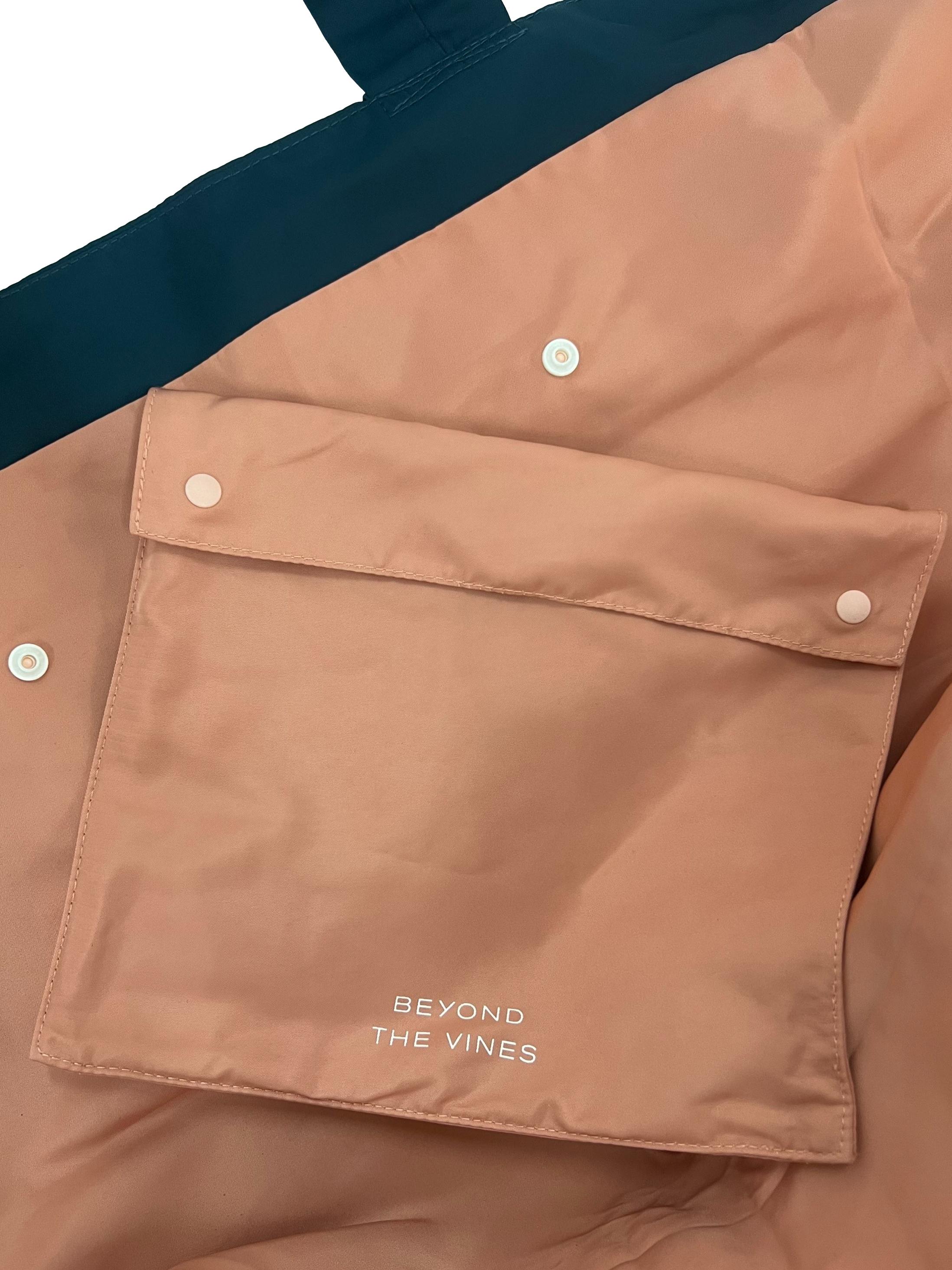 Teal Coral Reversible Relaxed Bag BTV CSN