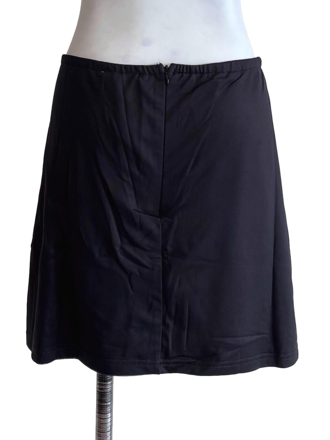 Black Meranda Mesh Skorts