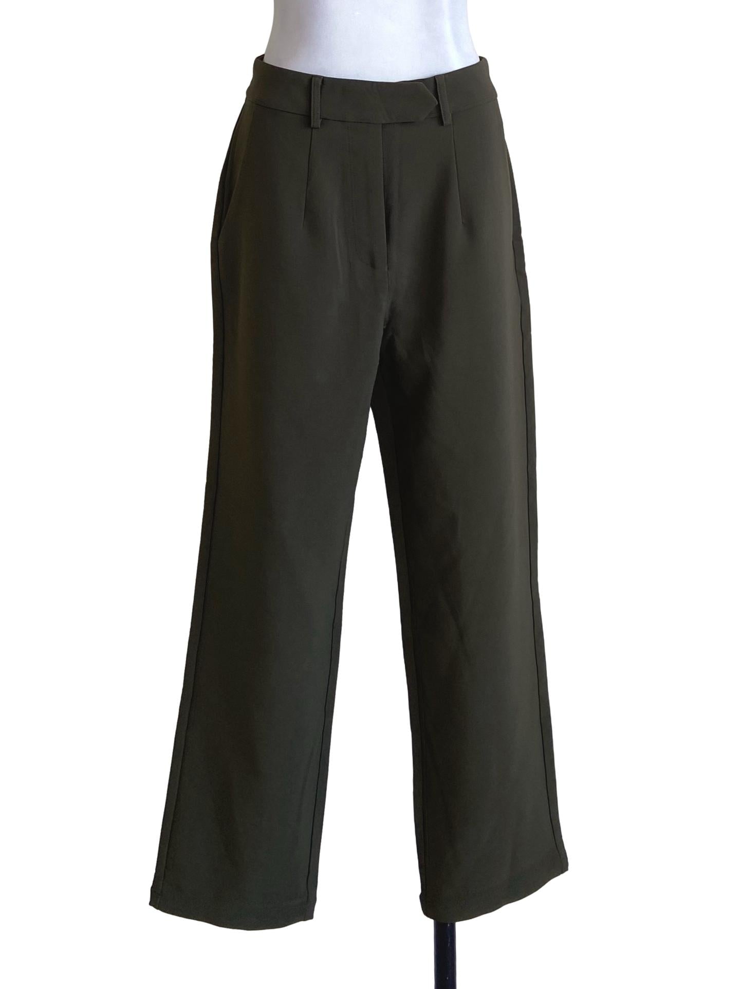 Pickle Green Twill Pegged Pants YHF