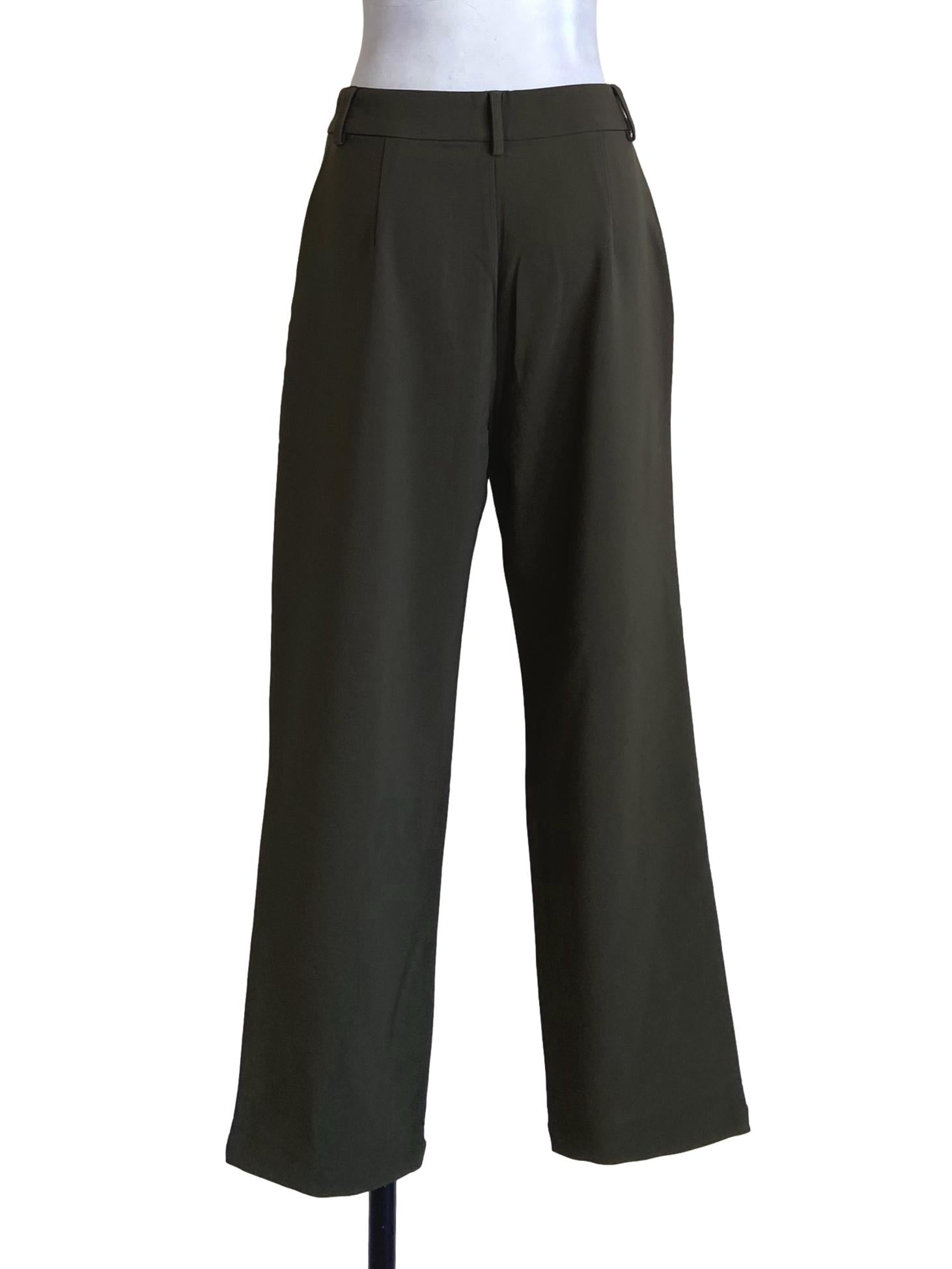 Pickle Green Twill Pegged Pants YHF