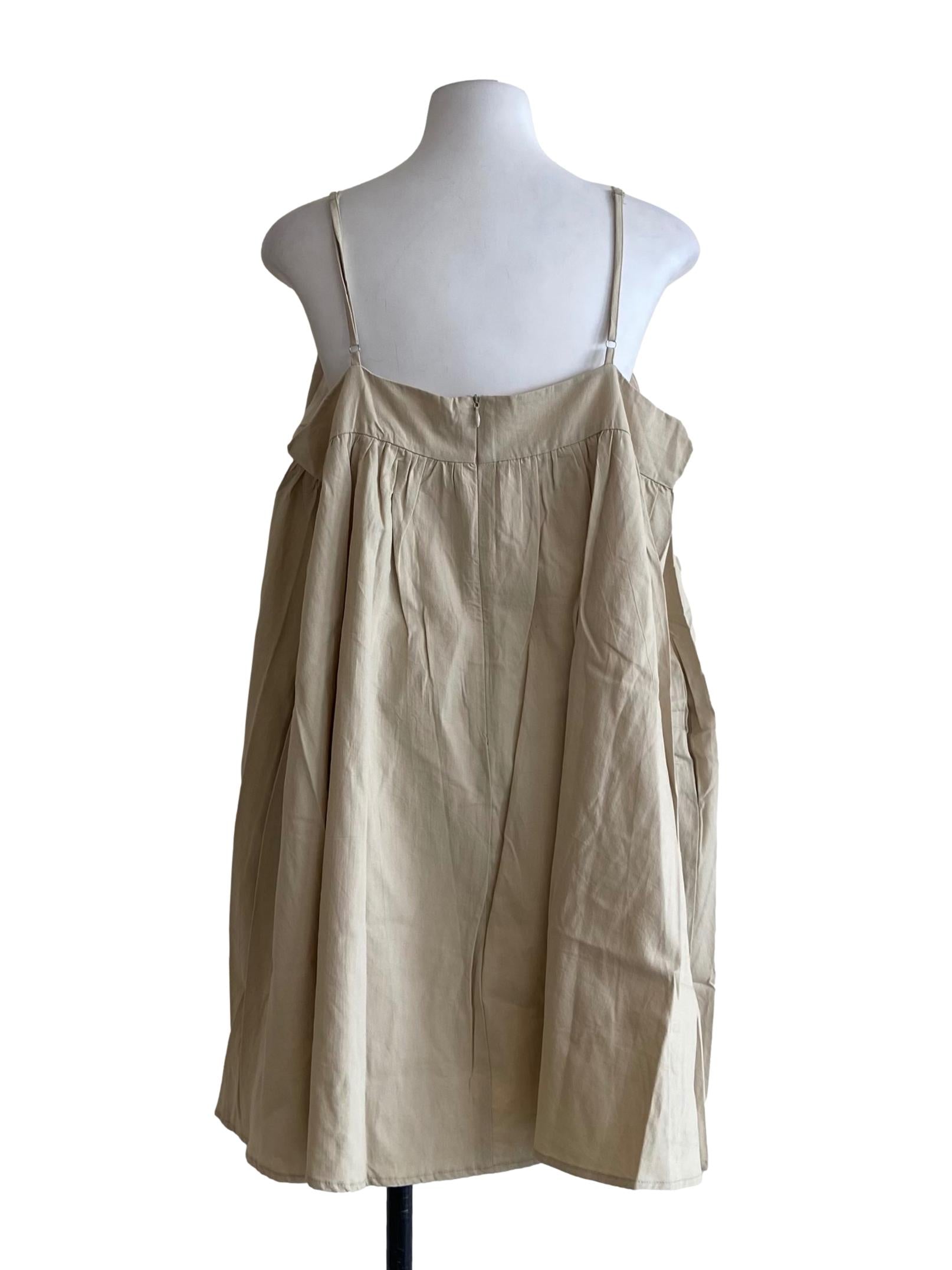 Beige Malia Babydoll Romper