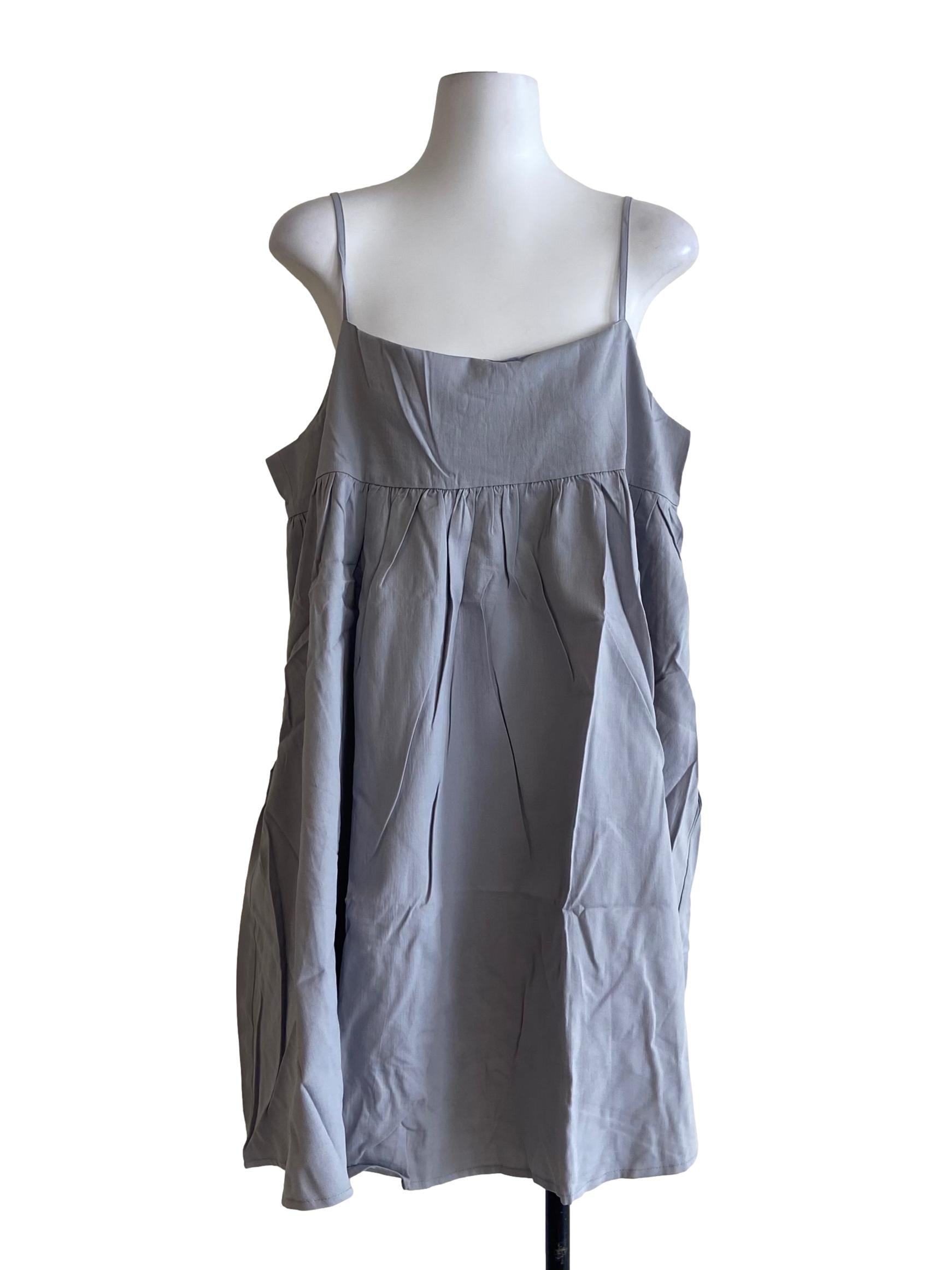 Grey Malia Babydoll Romper