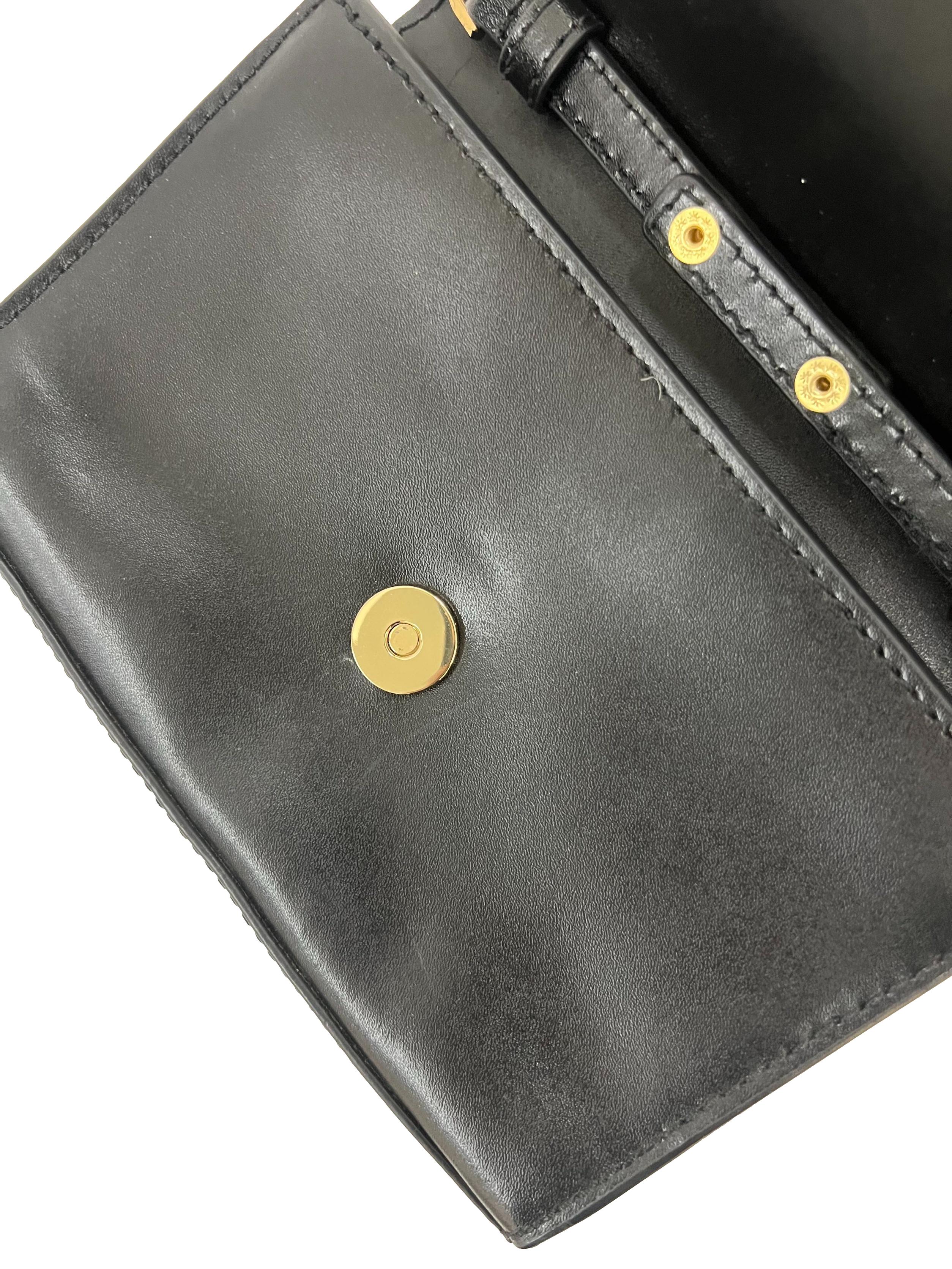 Black Gold Chain Strap Crossbody Bag MK CSN