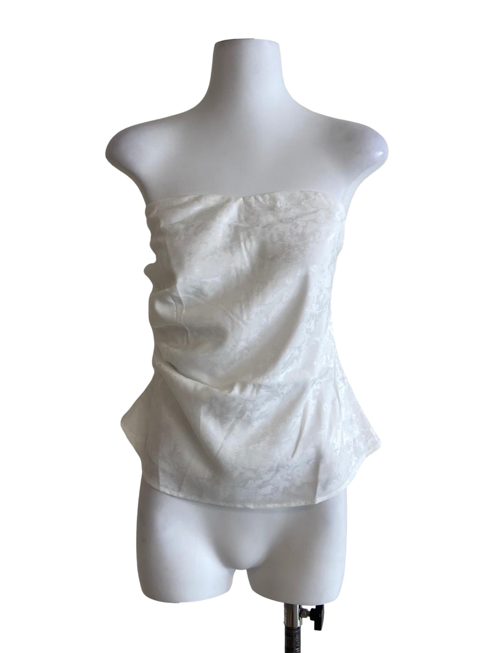 White Narin Tube Top