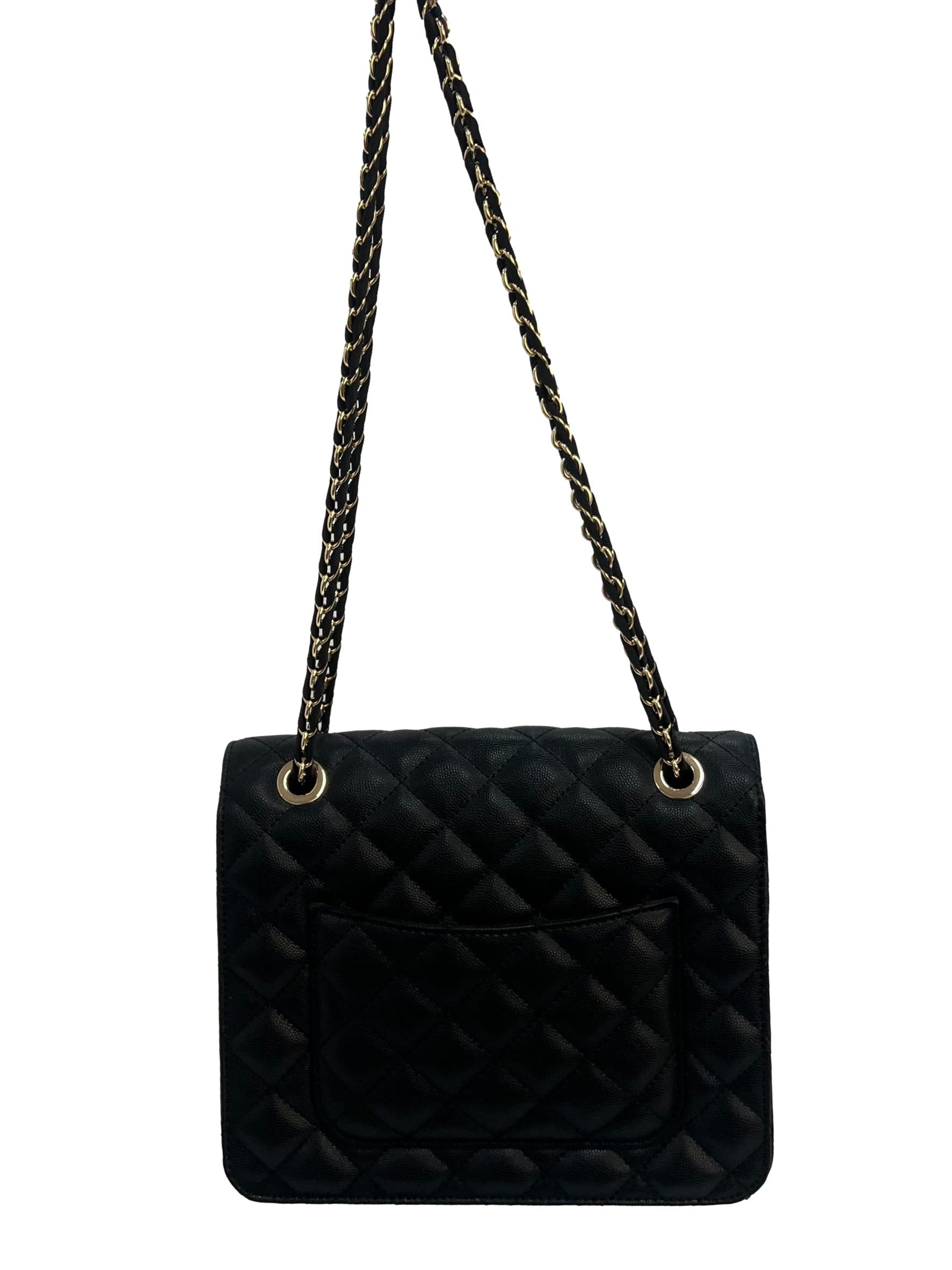 Black Cressida Quilted Chain Strap Bag CSN