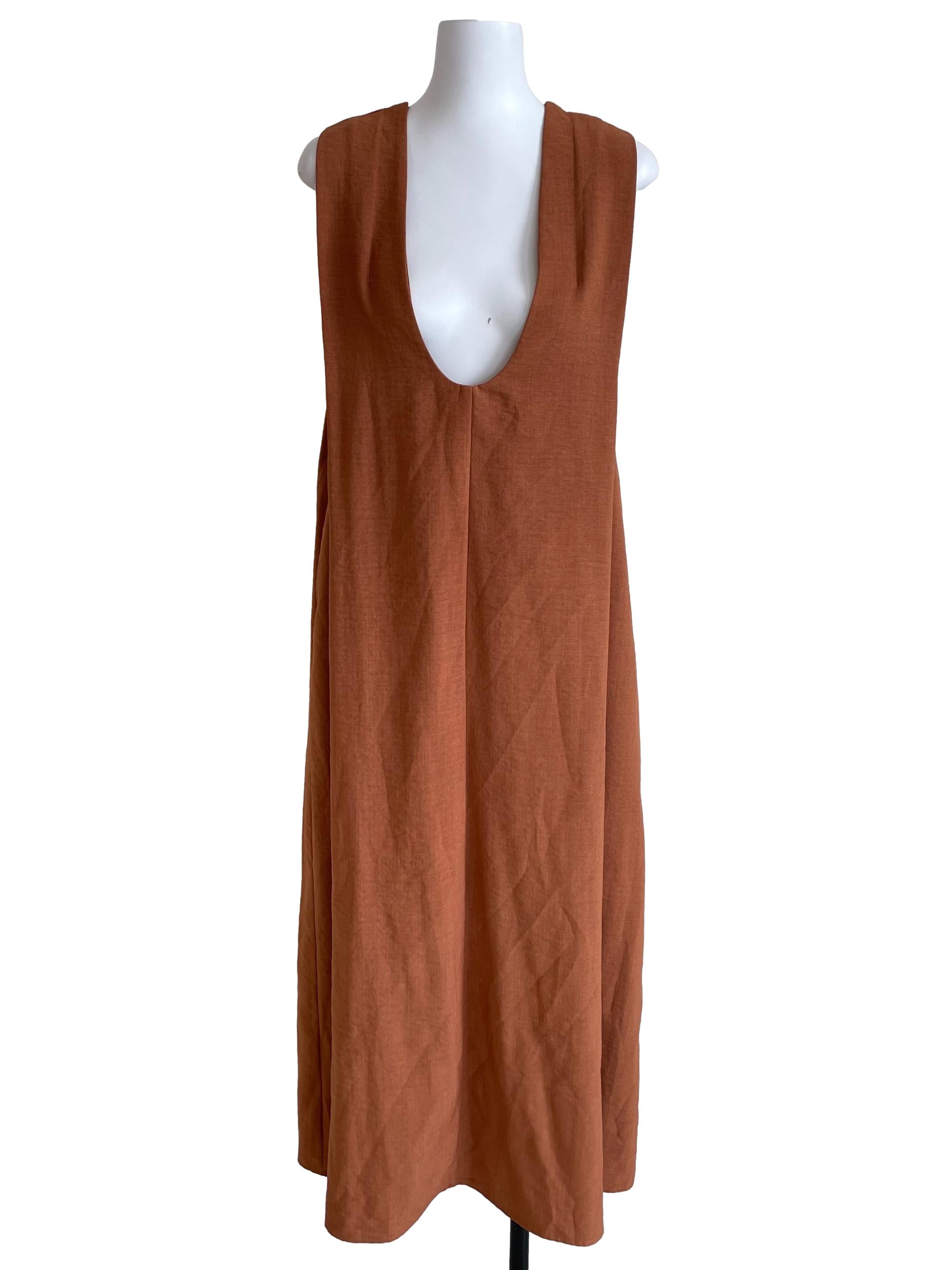 Ginger U Neck Baggy Jumper Dress