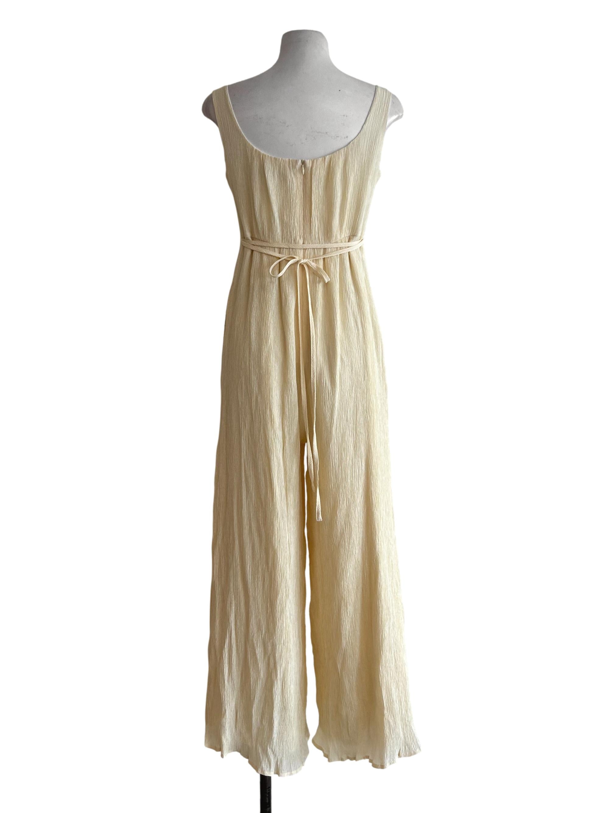 Blonde Yellow Crinkle Jumpsuit LB