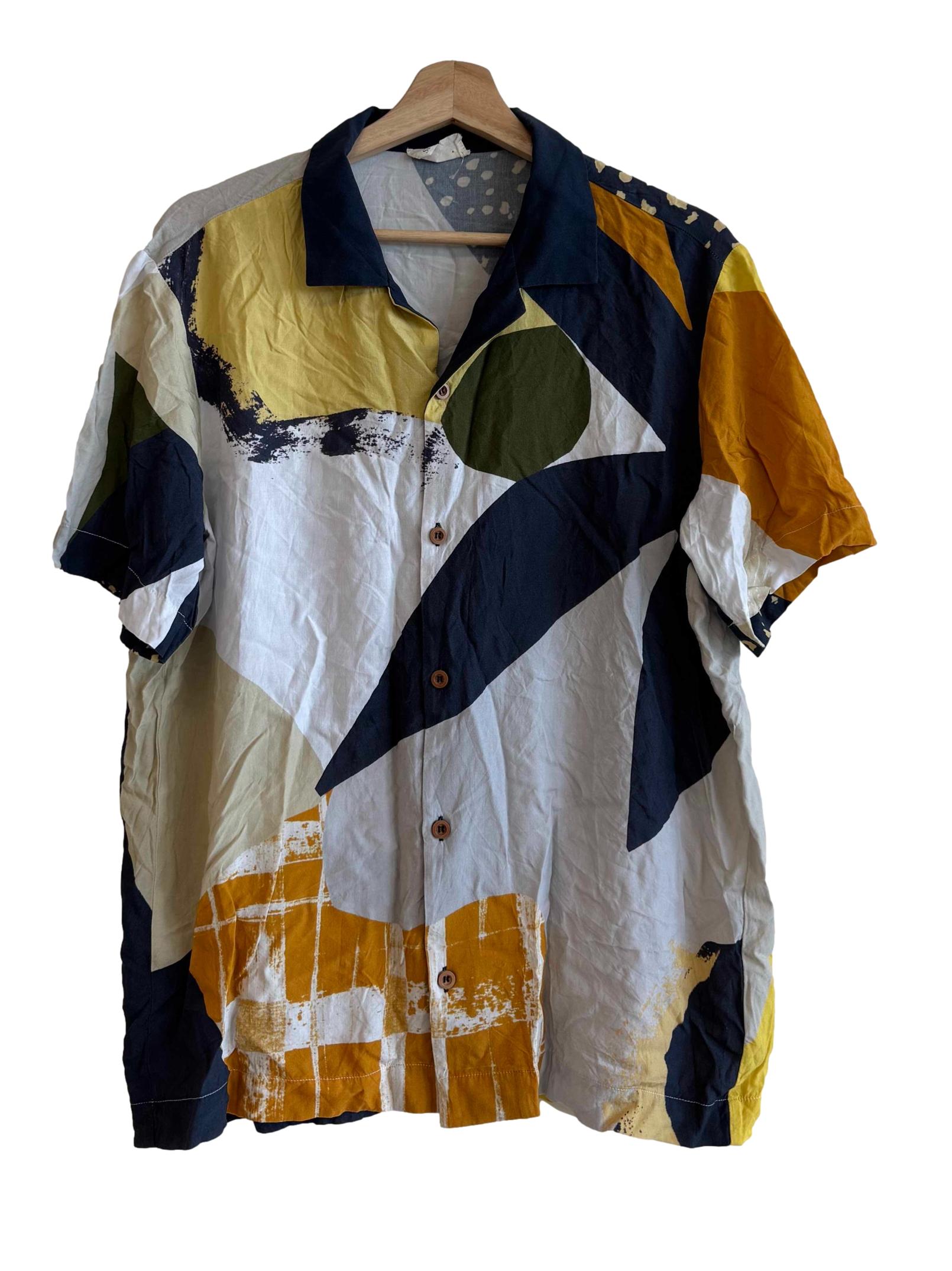 Al Fresco Navy Relaxed Shirt OSN