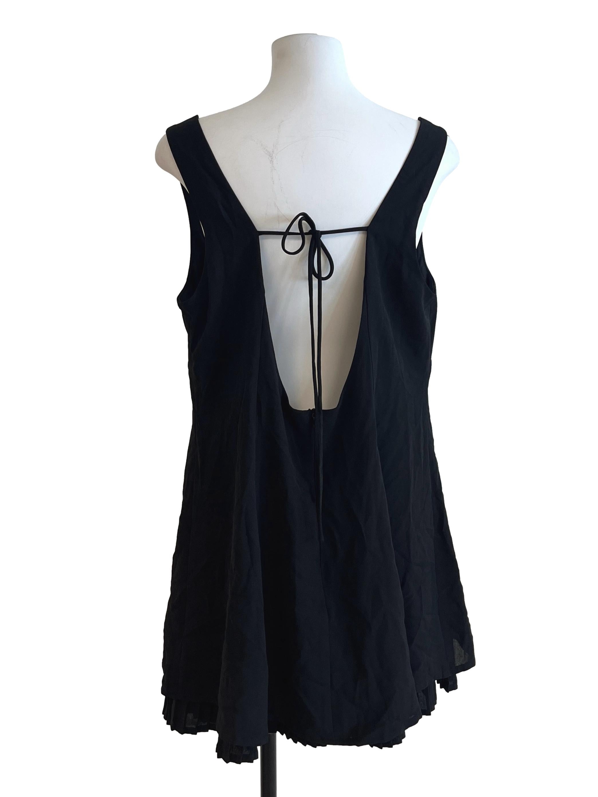 Pitch Black Square Mini Dress YHF