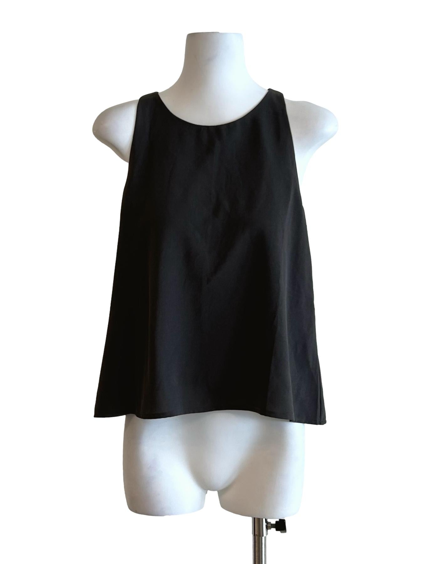 Shadow Grey Sleeveless Tops