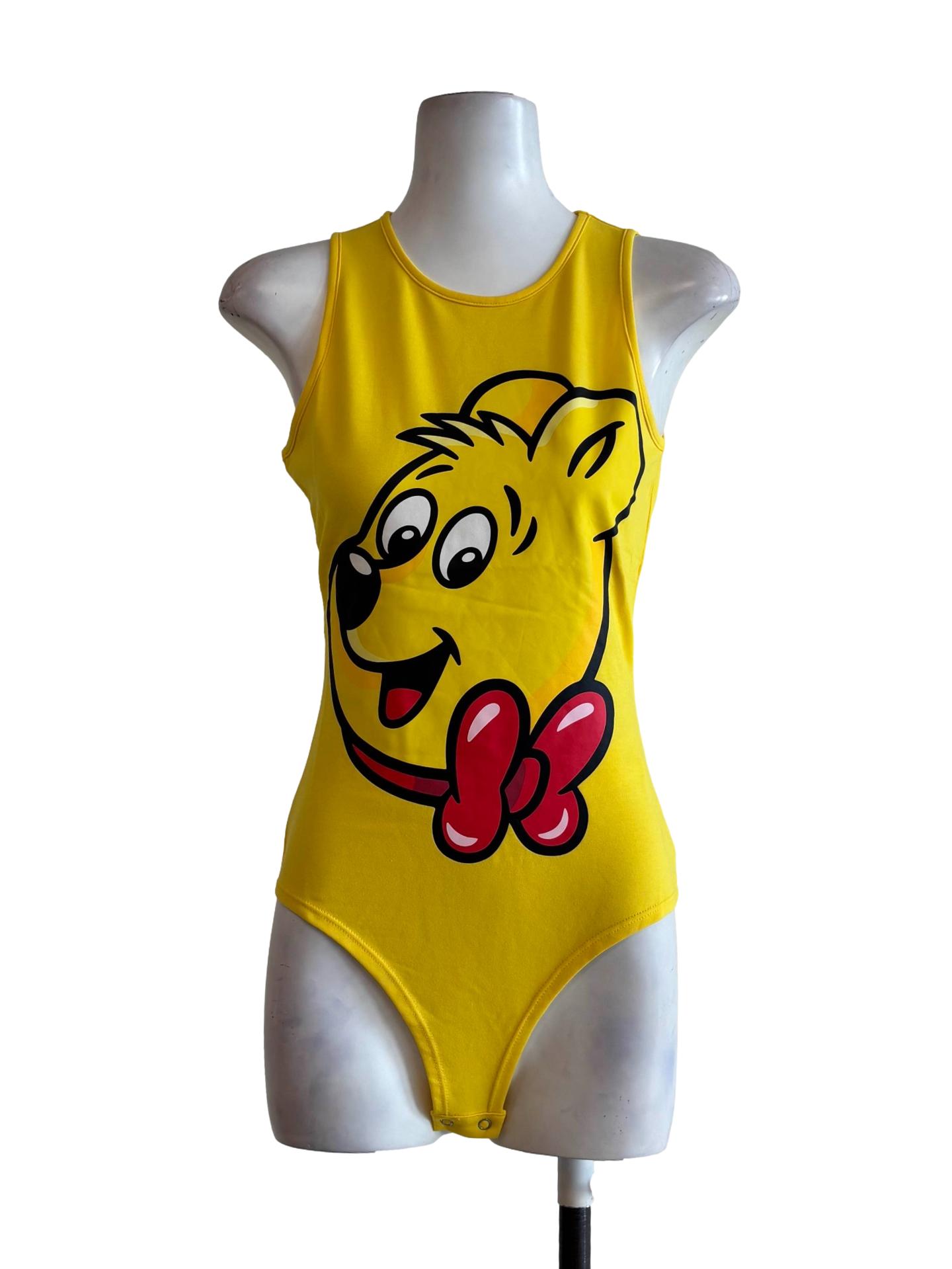 Yellow Haribo Sleeveless Bodysuit