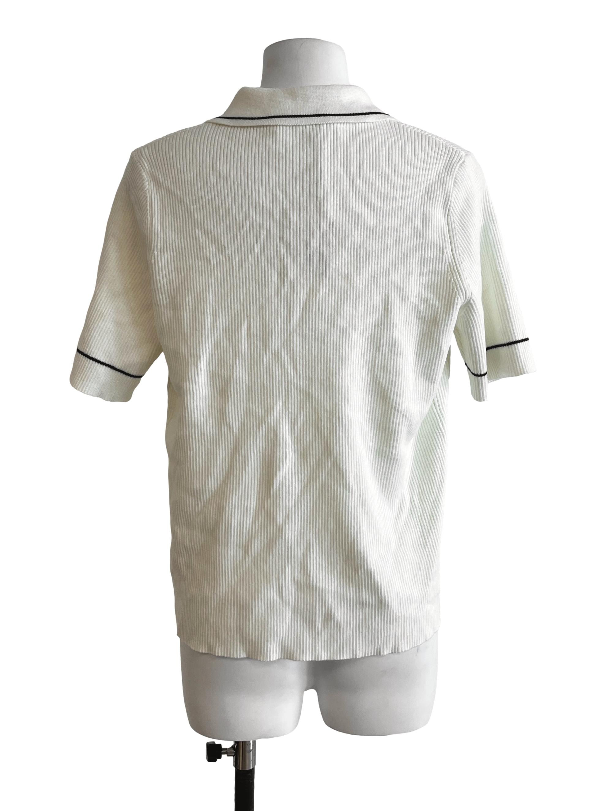 Cream White Polo Shirt LB